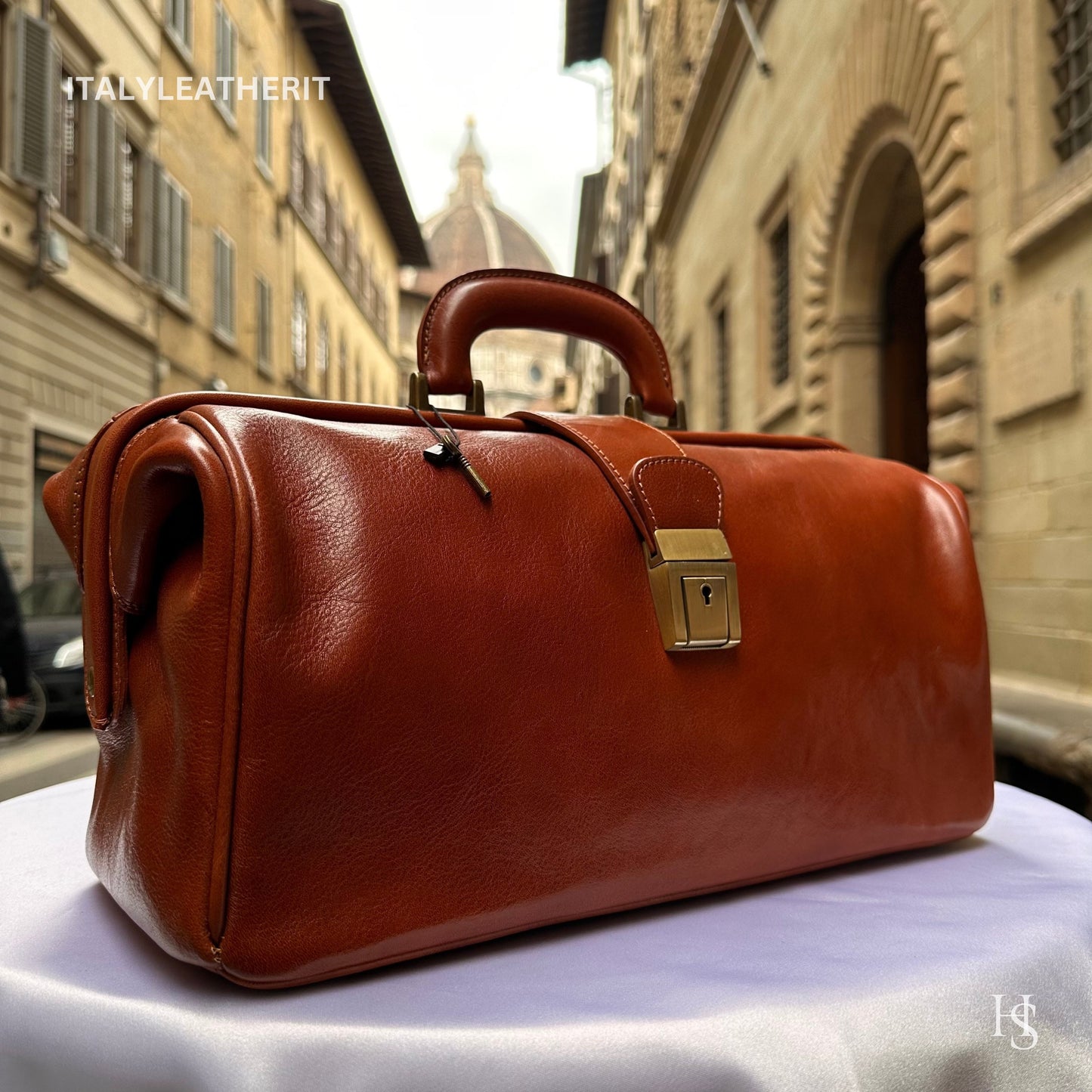 Italian Handmade Leather Doctor Bag Made in Italy | Leather doctor bag purse From Florence, medical bag