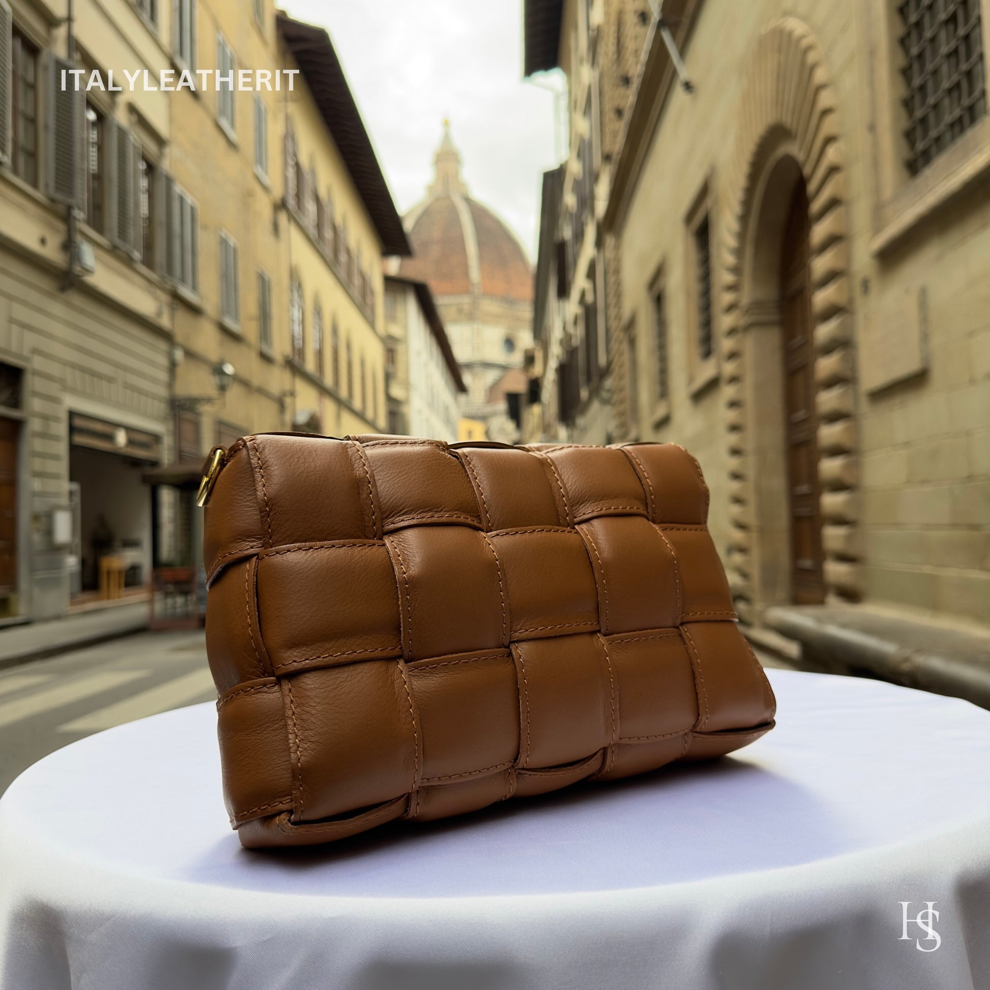 Italian Handmade Leather Bags For Women | Elegant Brown Crossbody Tote From Florence | Perfect Gift For Her