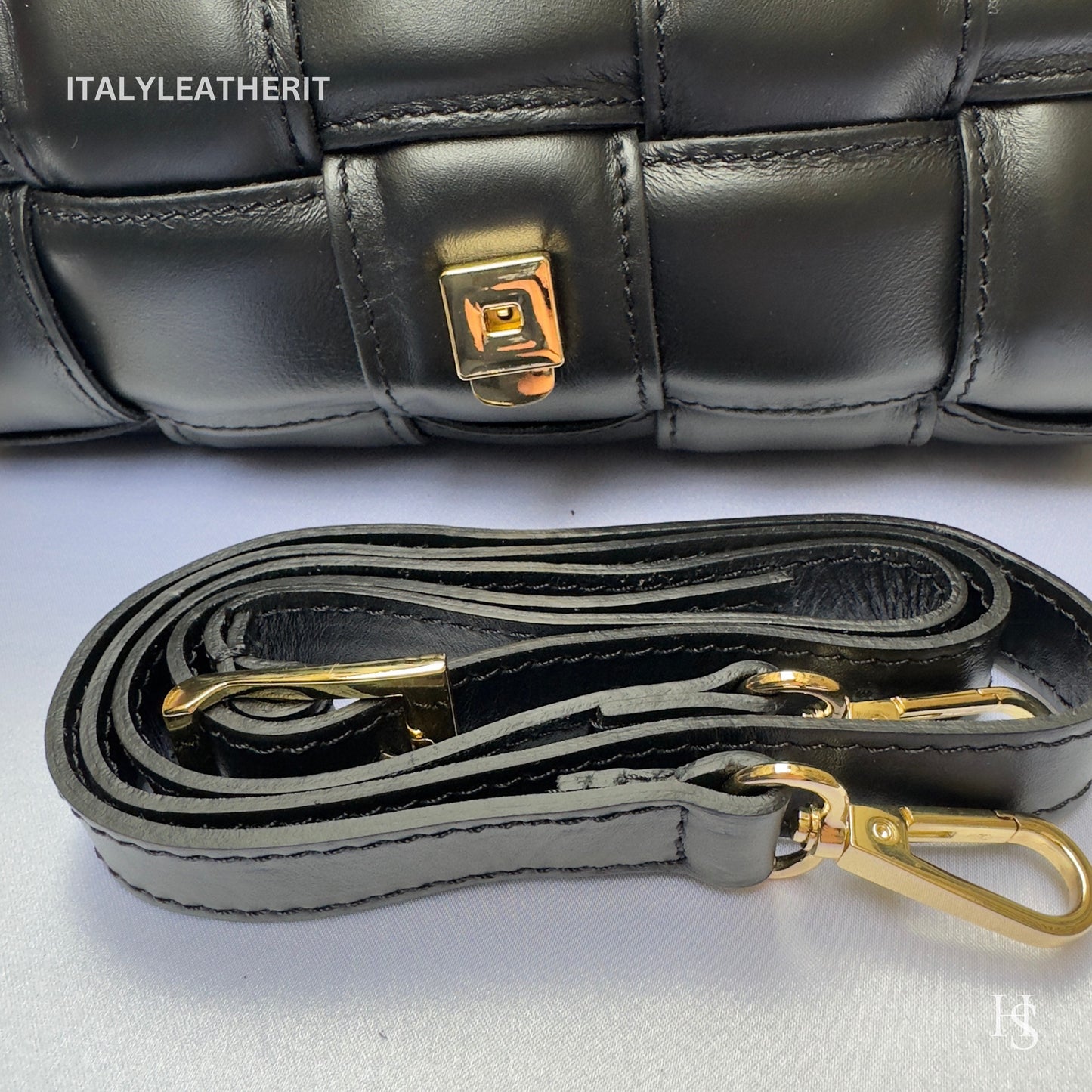 Italian Handmade Leather Bags for Women | Elegant Leather Tote from Florence | Black Bag Made in Italy