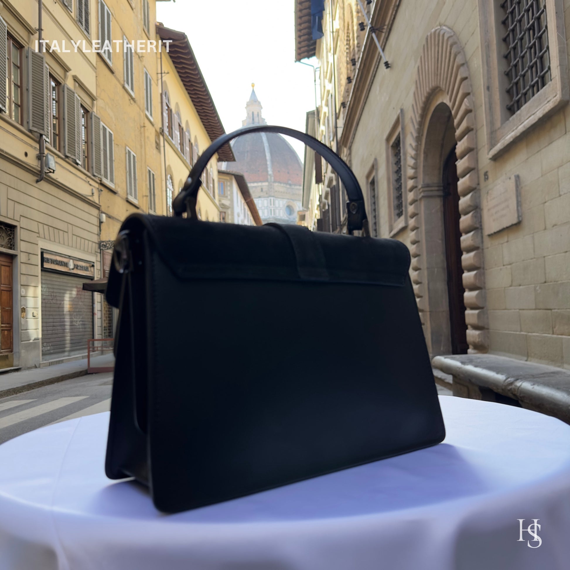 Italian Handmade Leather Bags For Women | Elegant Black Handbag From Florence | Luxury Bag, Black Bag