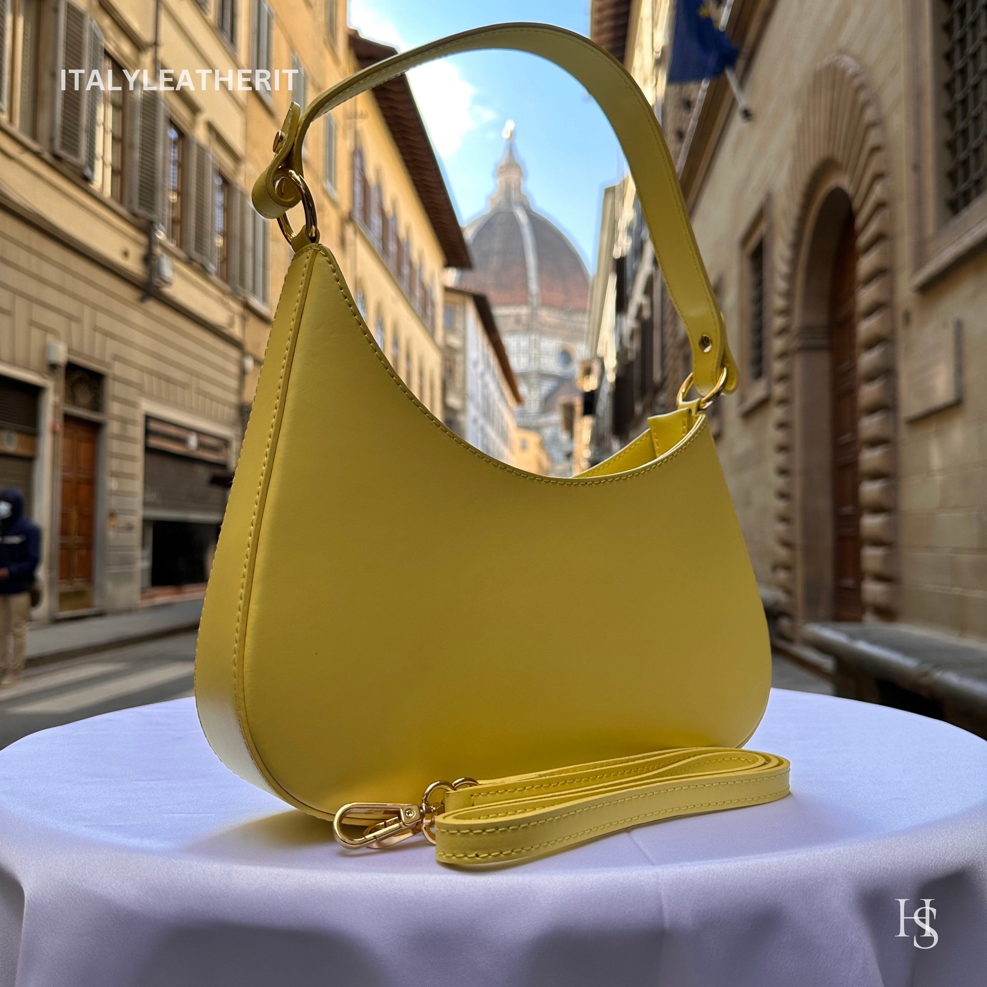 Italian Handmade Leather Bags For Women | Elegant Leather Tote From Florence | Made in Italy Summer Leather Bag
