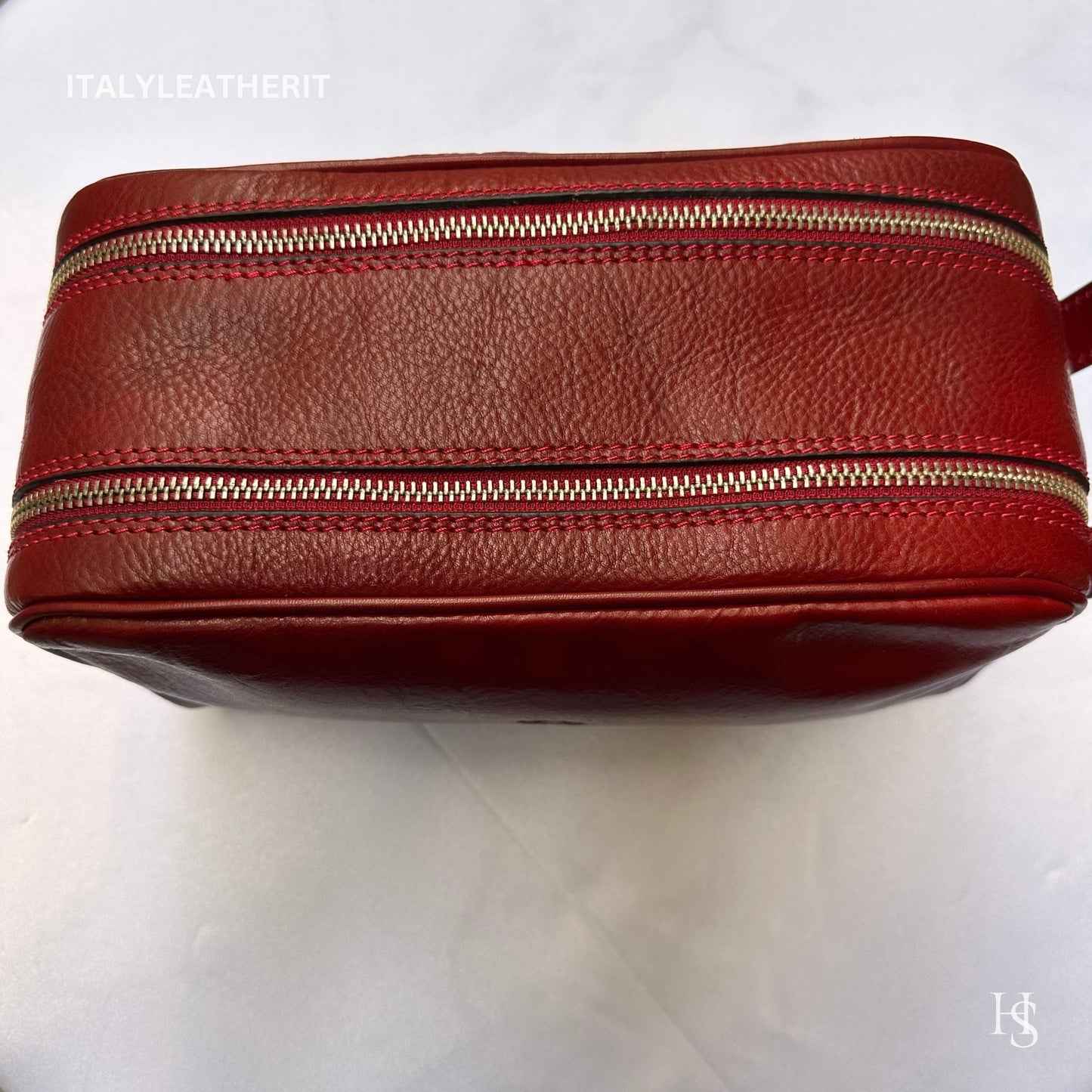 Italian Handmade Italian Leather Toiletry Unisex from Florence ll Made In Italy,leather dopp kit