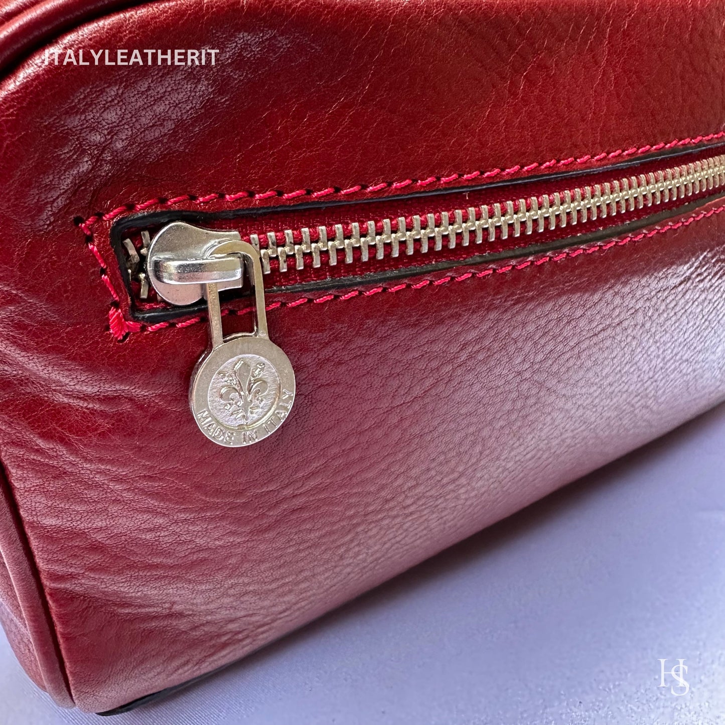 Italian Handmade Italian Leather Toiletry Unisex from Florence ll Made In Italy,leather dopp kit
