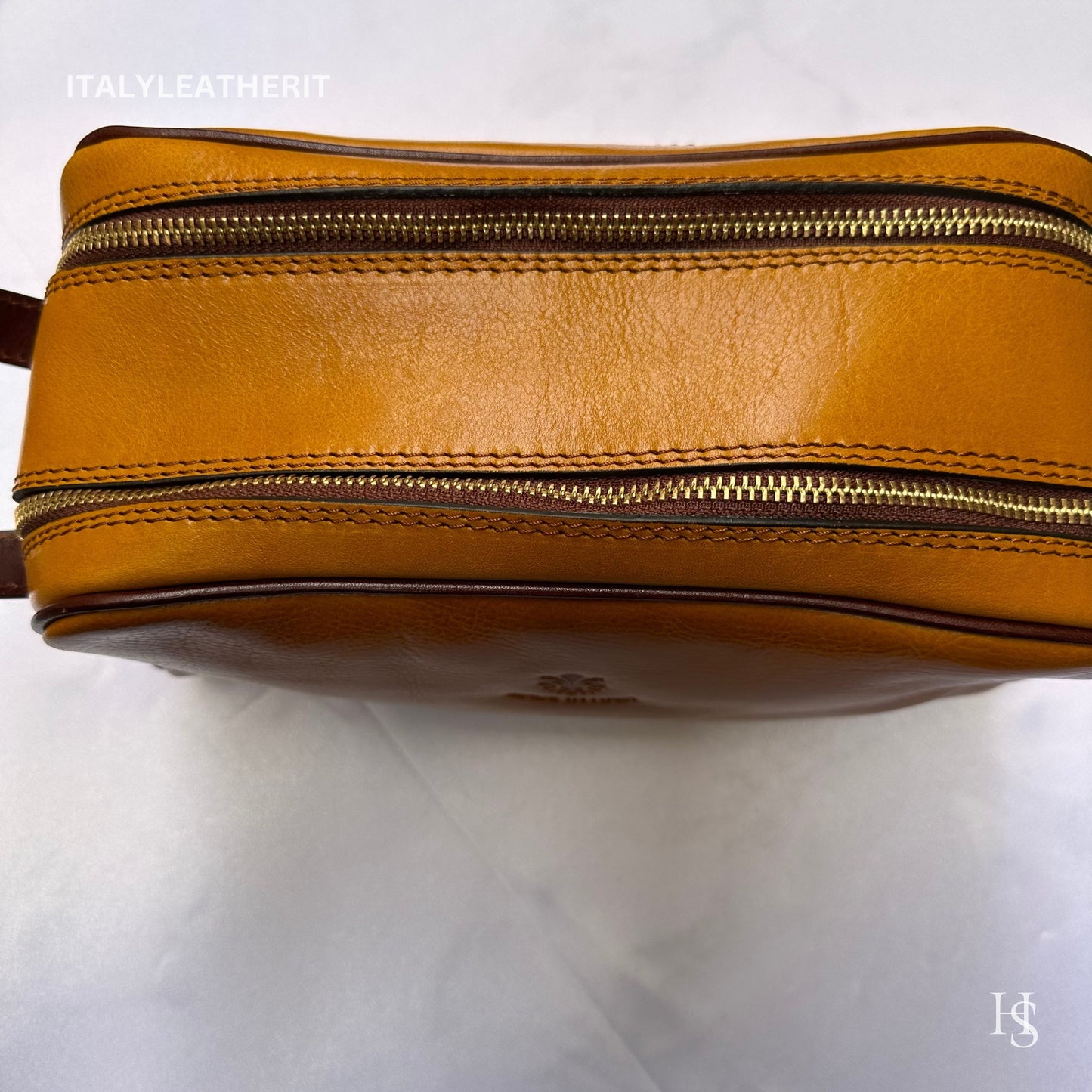 Italian Handmade Italian Leather Toiletry Unisex from Florence ll Made In Italy,leather dopp kit