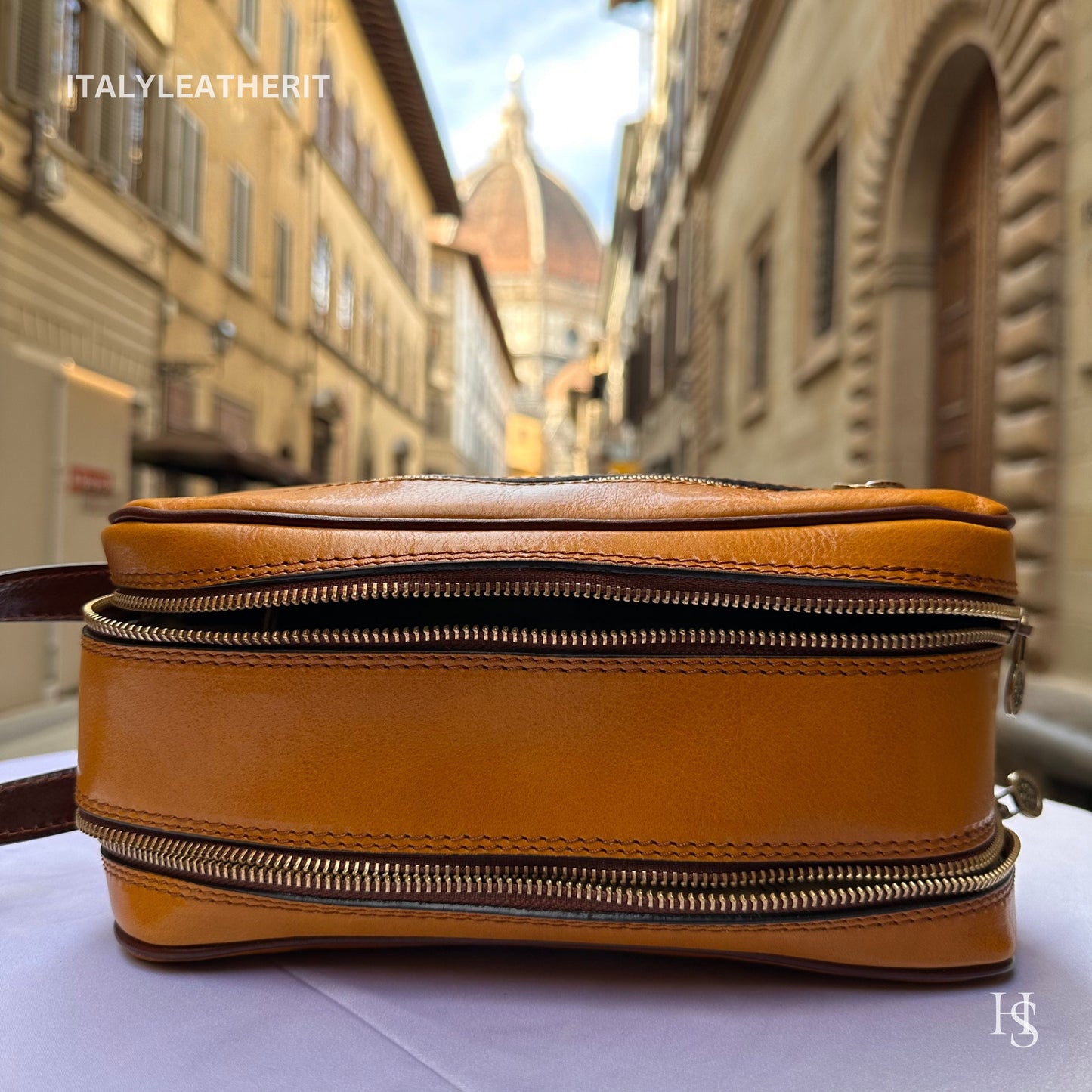 Italian Handmade Italian Leather Toiletry Unisex from Florence ll Made In Italy,leather dopp kit