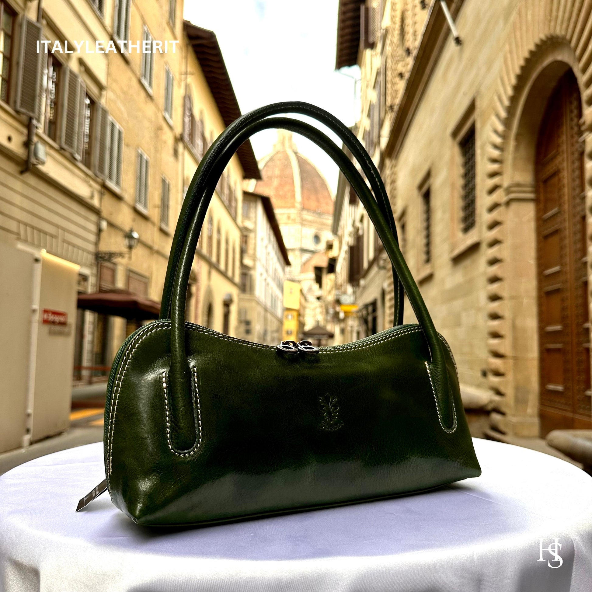 Italian Handmade Leather Bags For Women l l Elegant Leather Tote From Florence, shoulder leather tote