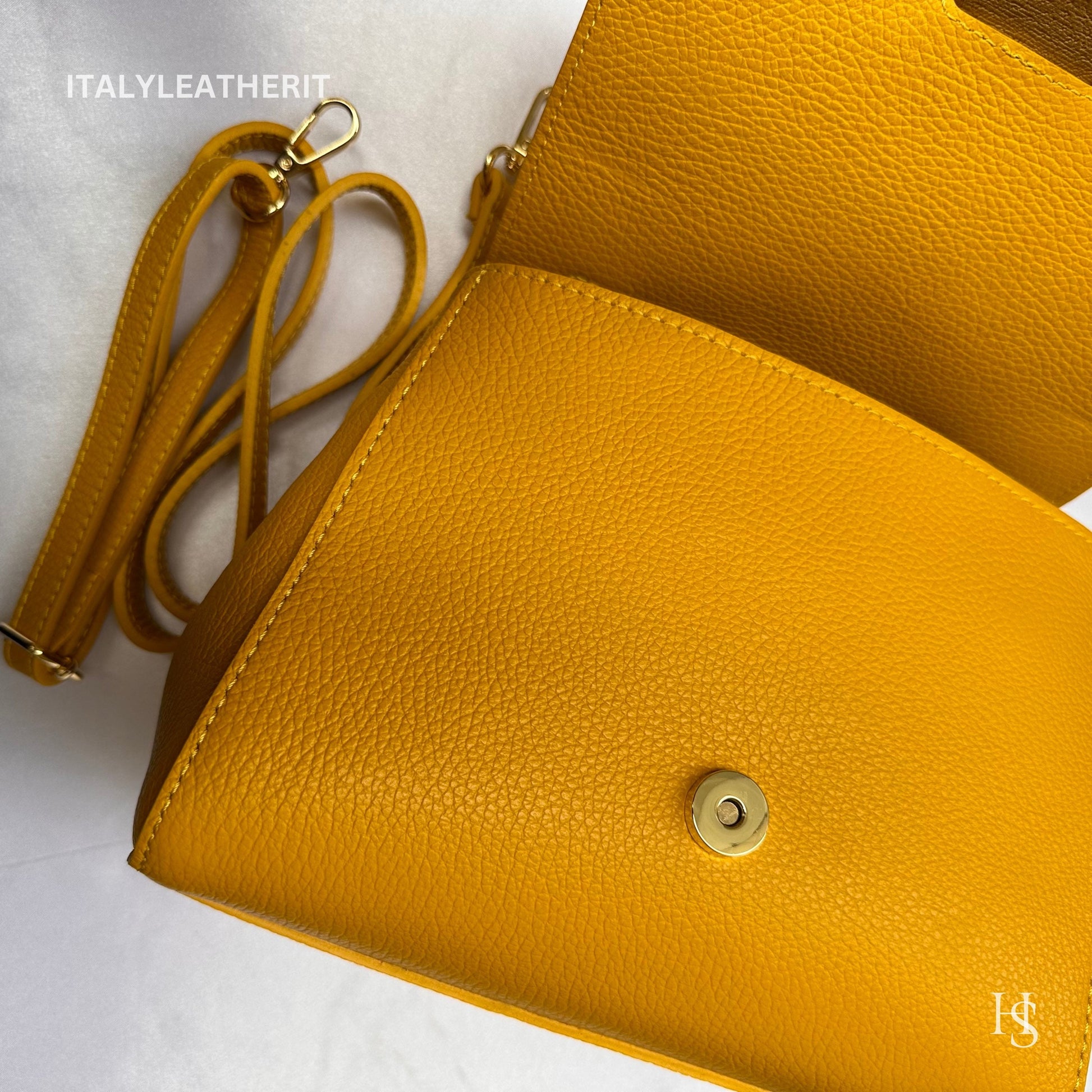 Italian Handmade Leather Bags For Women l l Elegant Leather Tote From Florence, Yellow leather tote, Stylish Design tote
