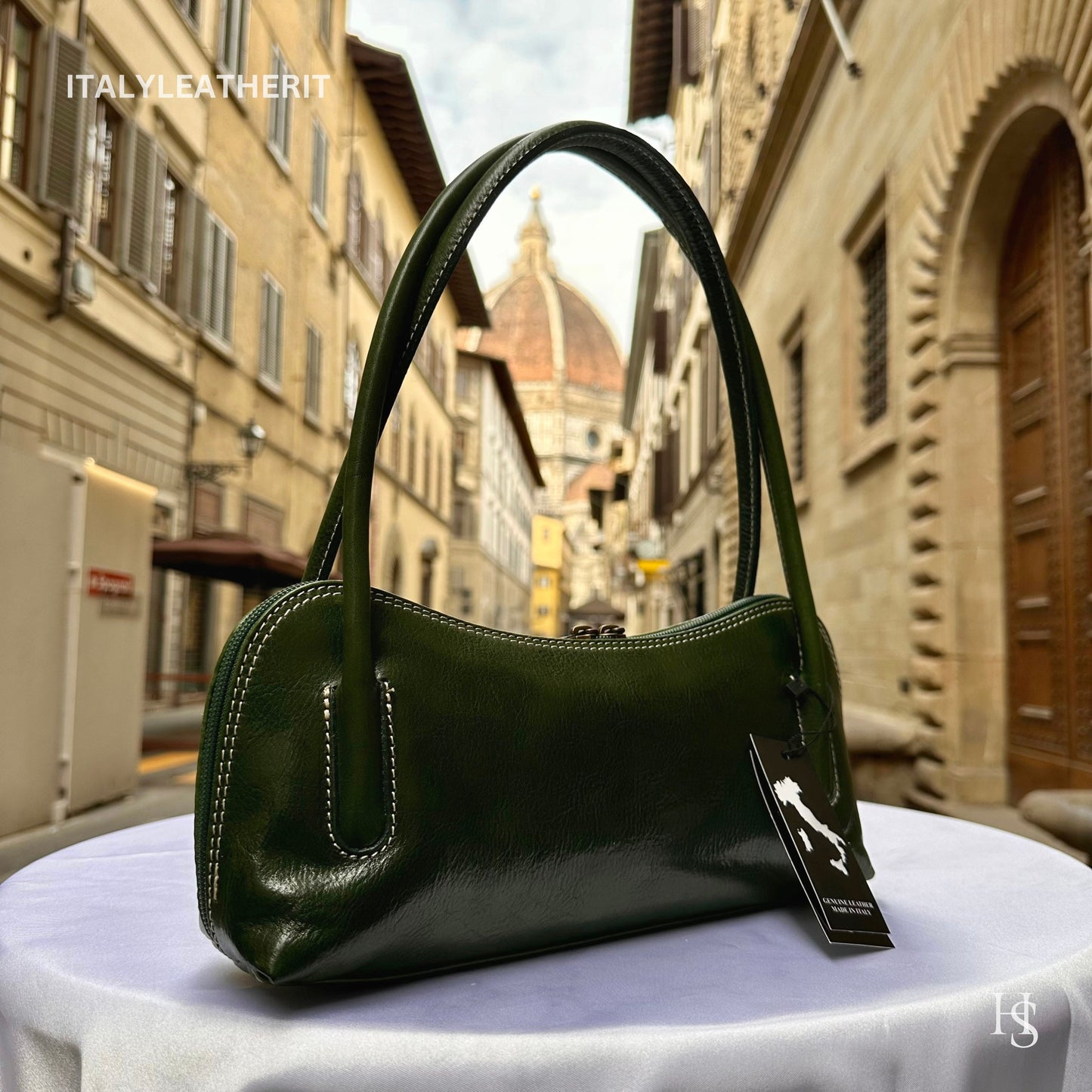 Italian Handmade Leather Bags For Women l l Elegant Leather Tote From Florence, shoulder leather tote