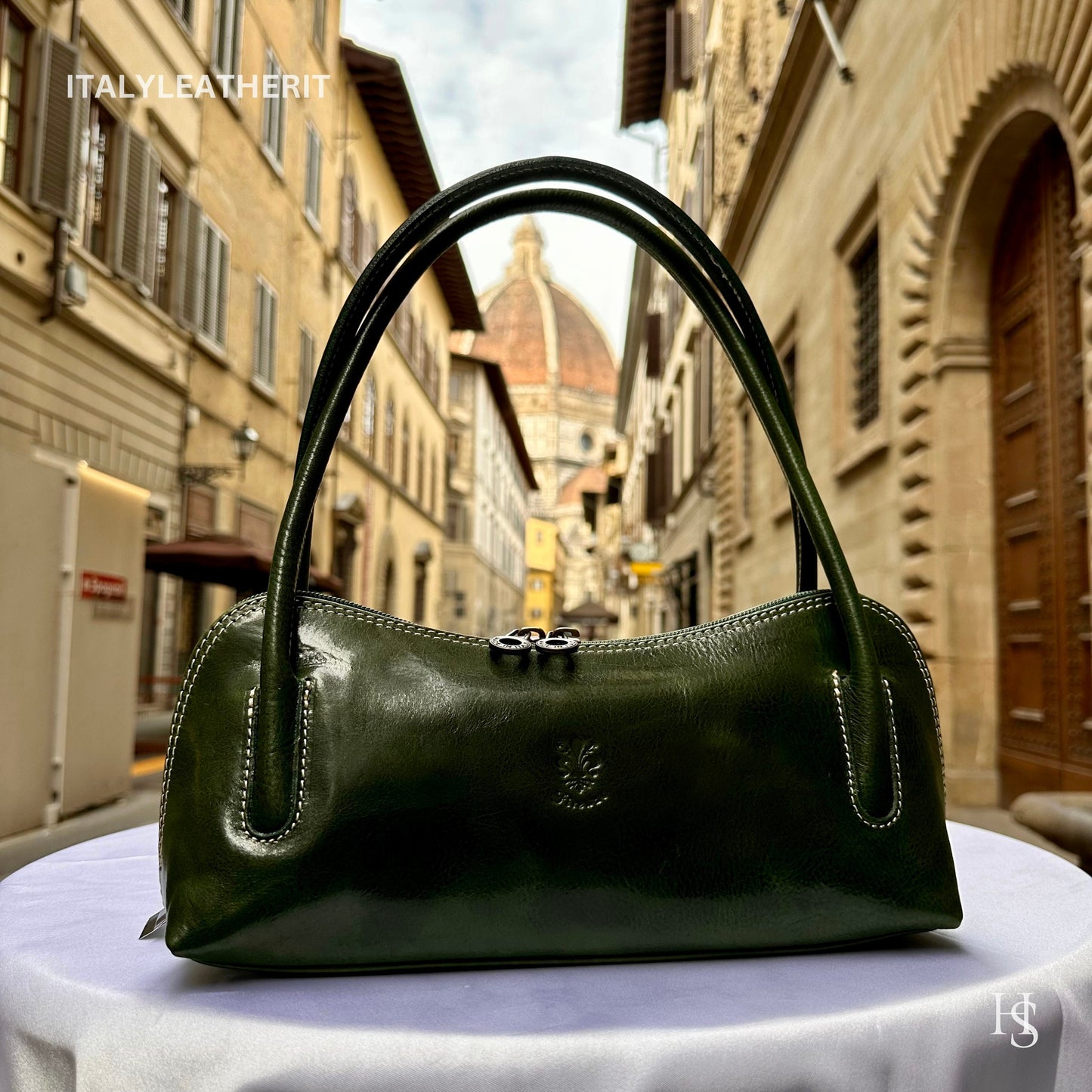 Italian Handmade Leather Bags For Women l l Elegant Leather Tote From Florence, shoulder leather tote