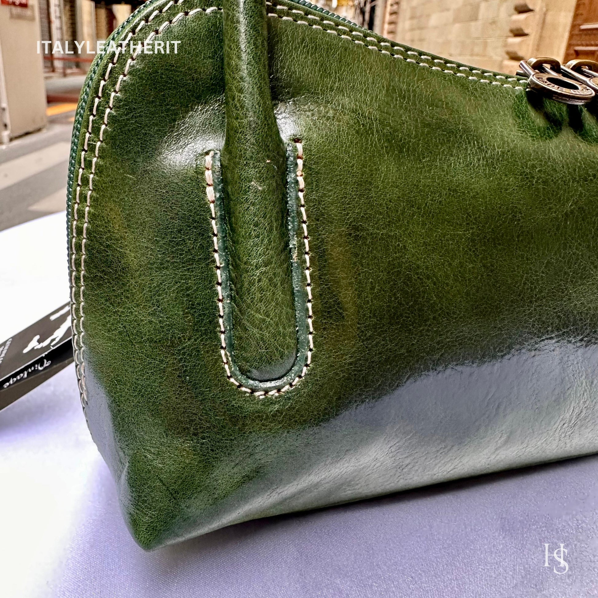 Italian Handmade Leather Bags For Women l l Elegant Leather Tote From Florence, shoulder leather tote