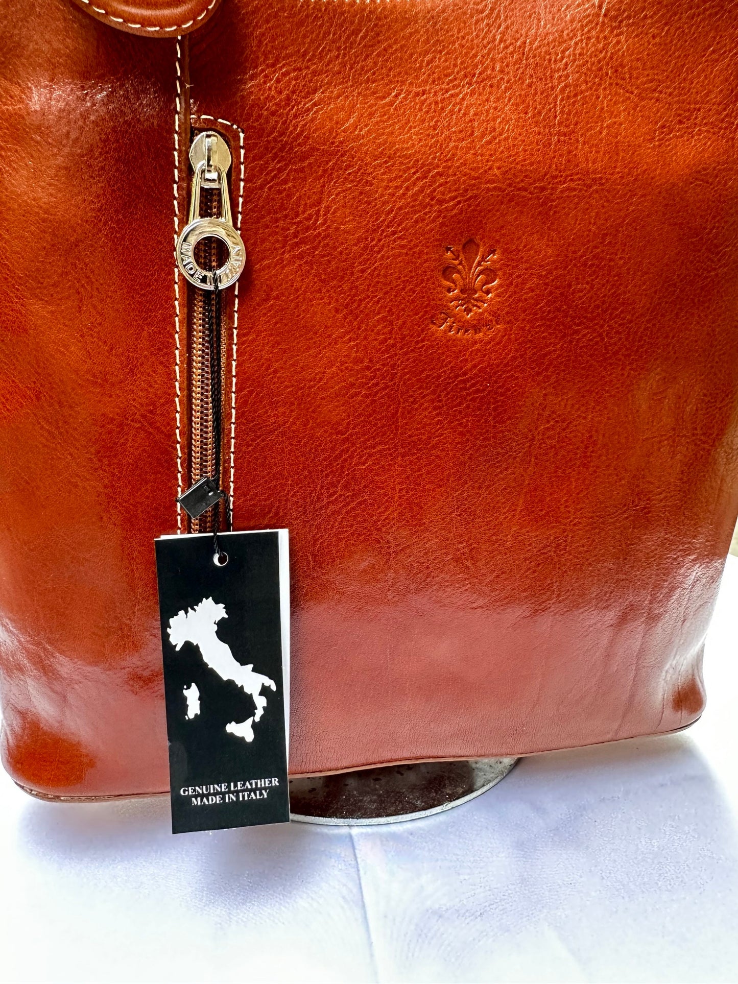 Italian Handmade Leather Bags For Woman l l Elegant Leather Tote From Florence, Backpack Bag
