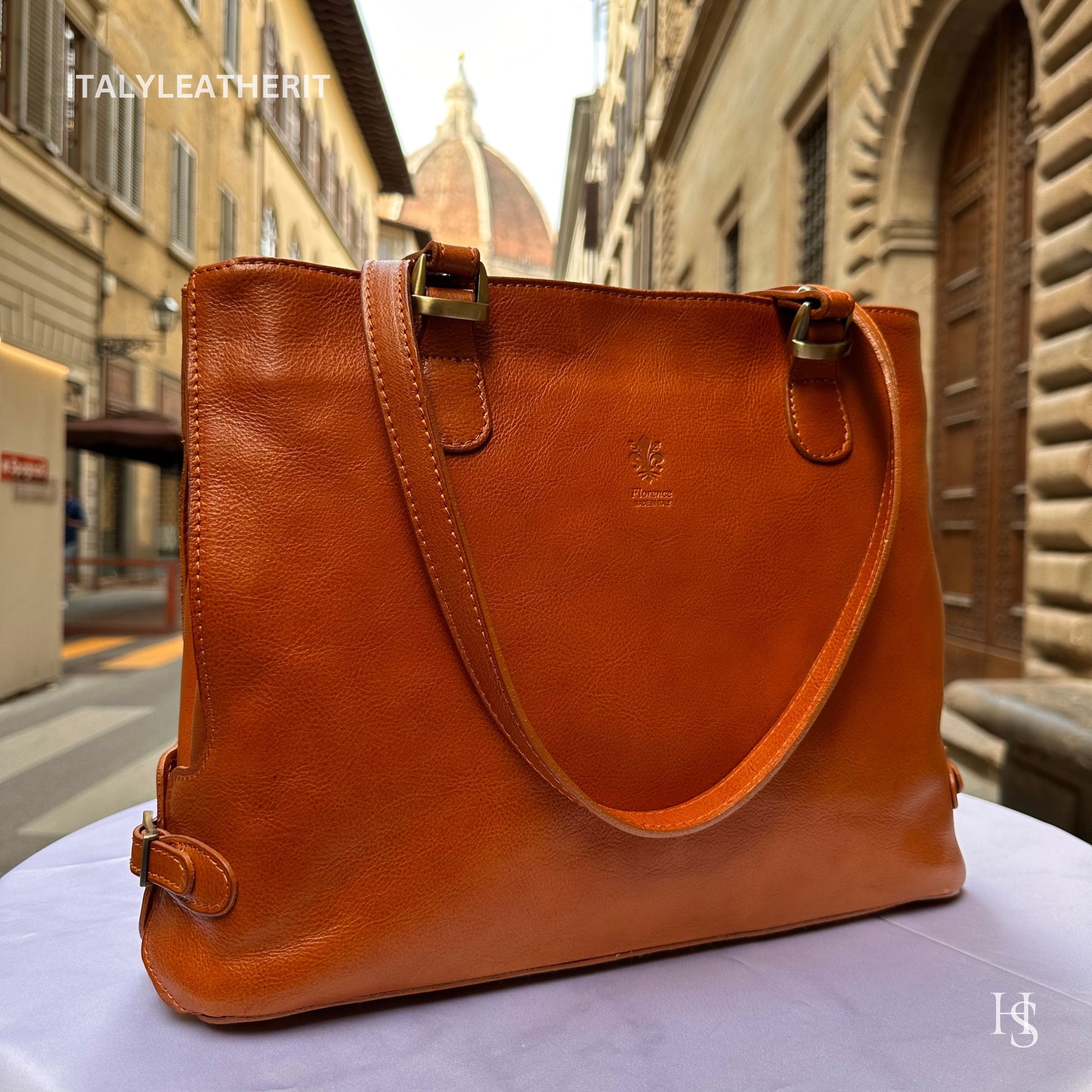 Italian Handmade Leather Bags For Women l Elegant Leather Tote From Florence, Shoulder bag, Perfect Gift For Her