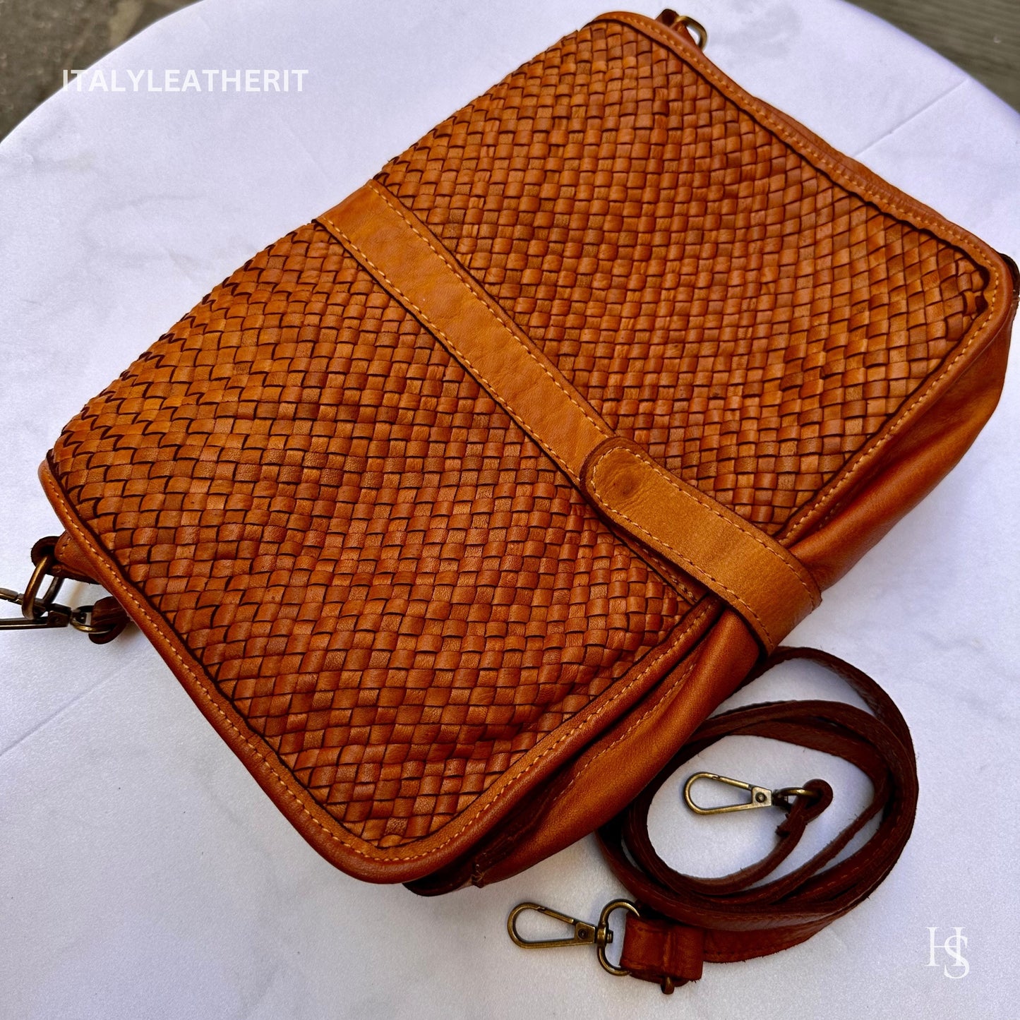 Italian Handmade Soft Leather Bags For Woman l l Soft Leather From Florence ll Intricate Weaving Made In Italy