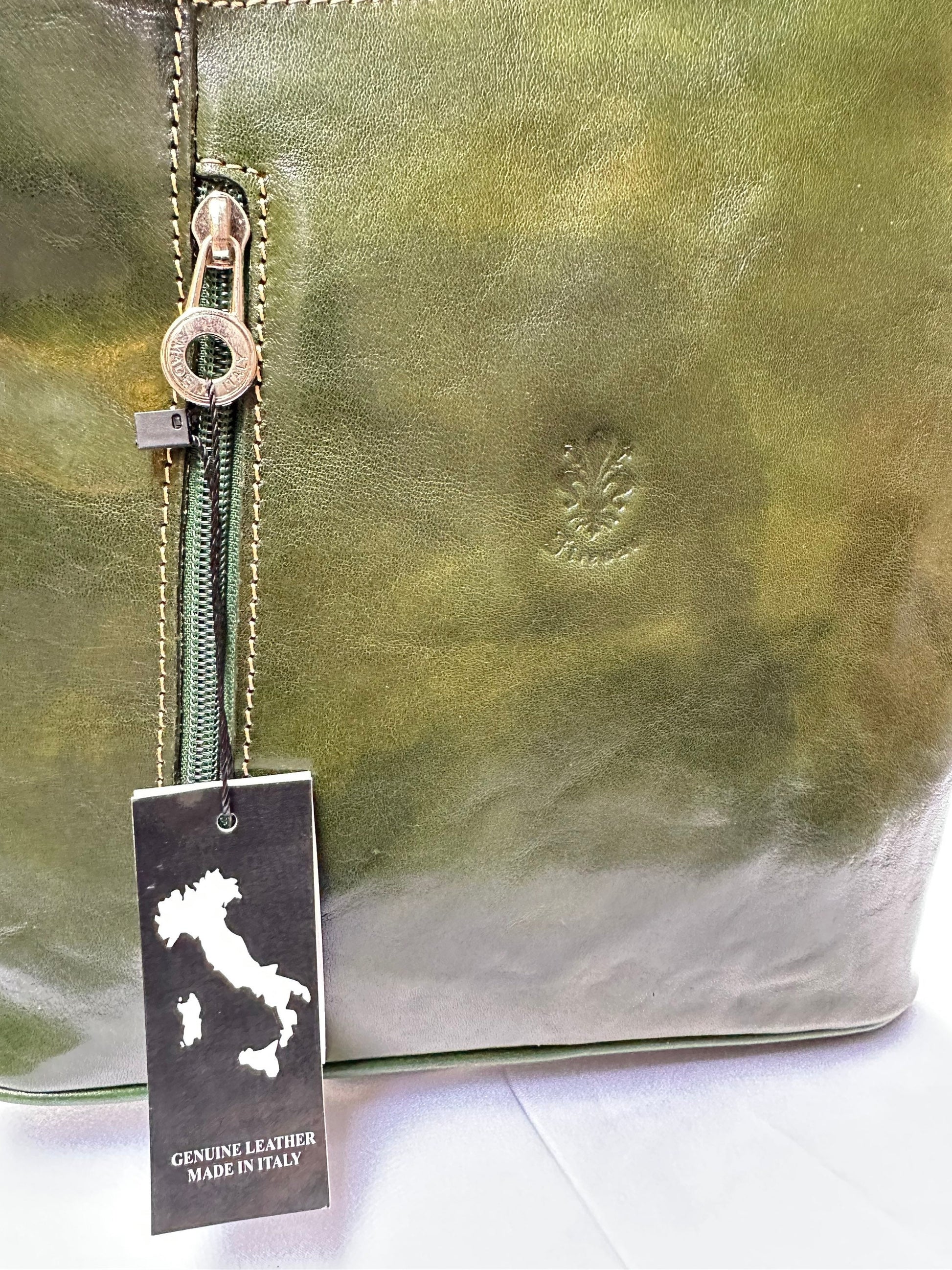 Italian Handmade Leather Bags For Women | Elegant Leather Tote From Florence | Full Grain Leather Backpack Bag