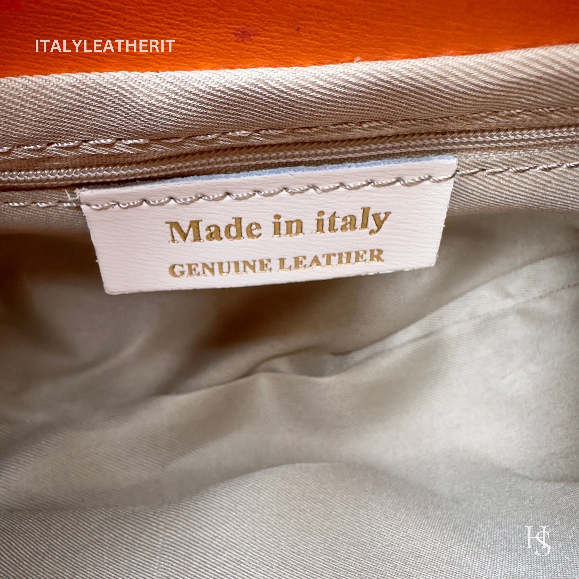 Italian Handmade Leather Bags For Women | Elegant Orange Leather Tote From Florence, Shoulder Bag
