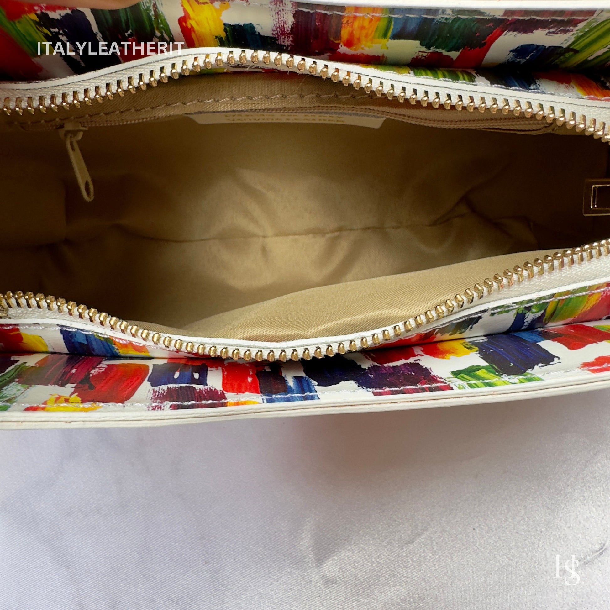 Italian Handmade Leather Bags For Women | Elegant Multicolor Leather Shoulder Tote From Florence