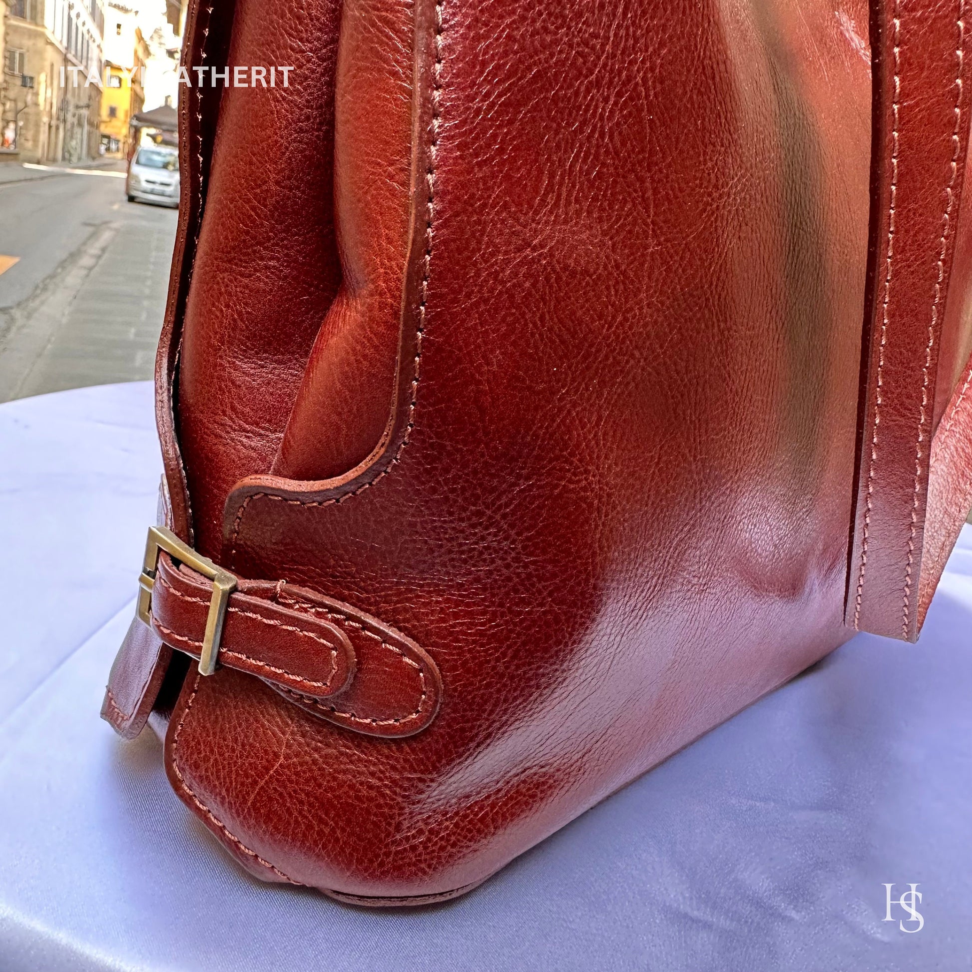 Italian Handmade Leather Bags For Women l l Elegant Leather Tote From Florence, the perfect gift for her, Full grain