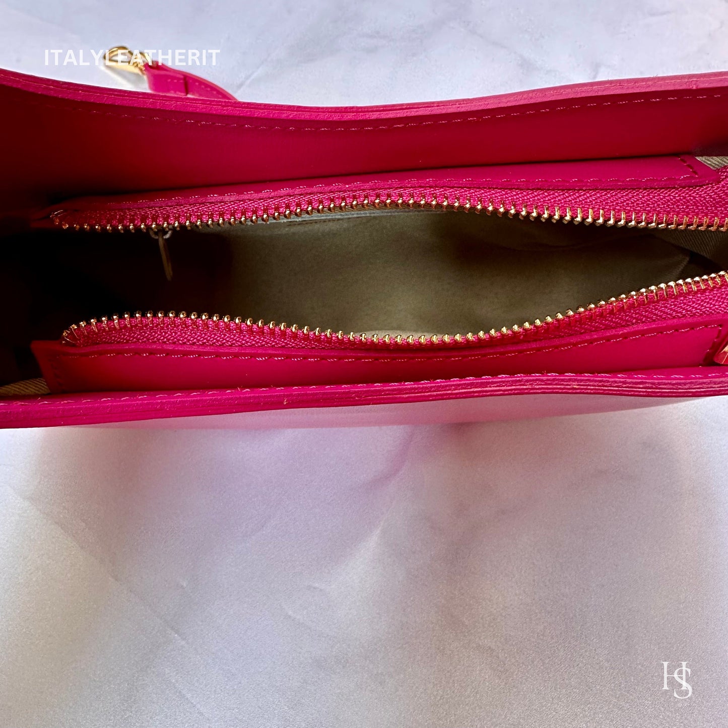Italian Handmade Leather Bags For Women | Elegant Leather Tote From Florence | Pink Stylish Tote Bag