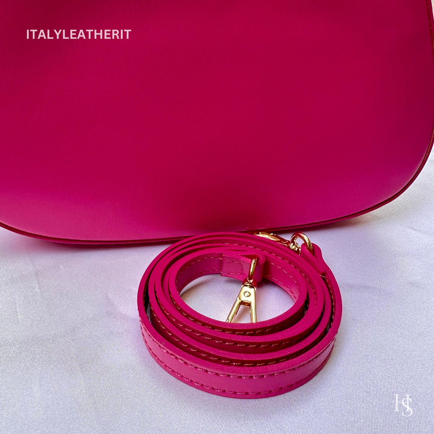 Italian Handmade Leather Bags For Women | Elegant Leather Tote From Florence | Pink Stylish Tote Bag