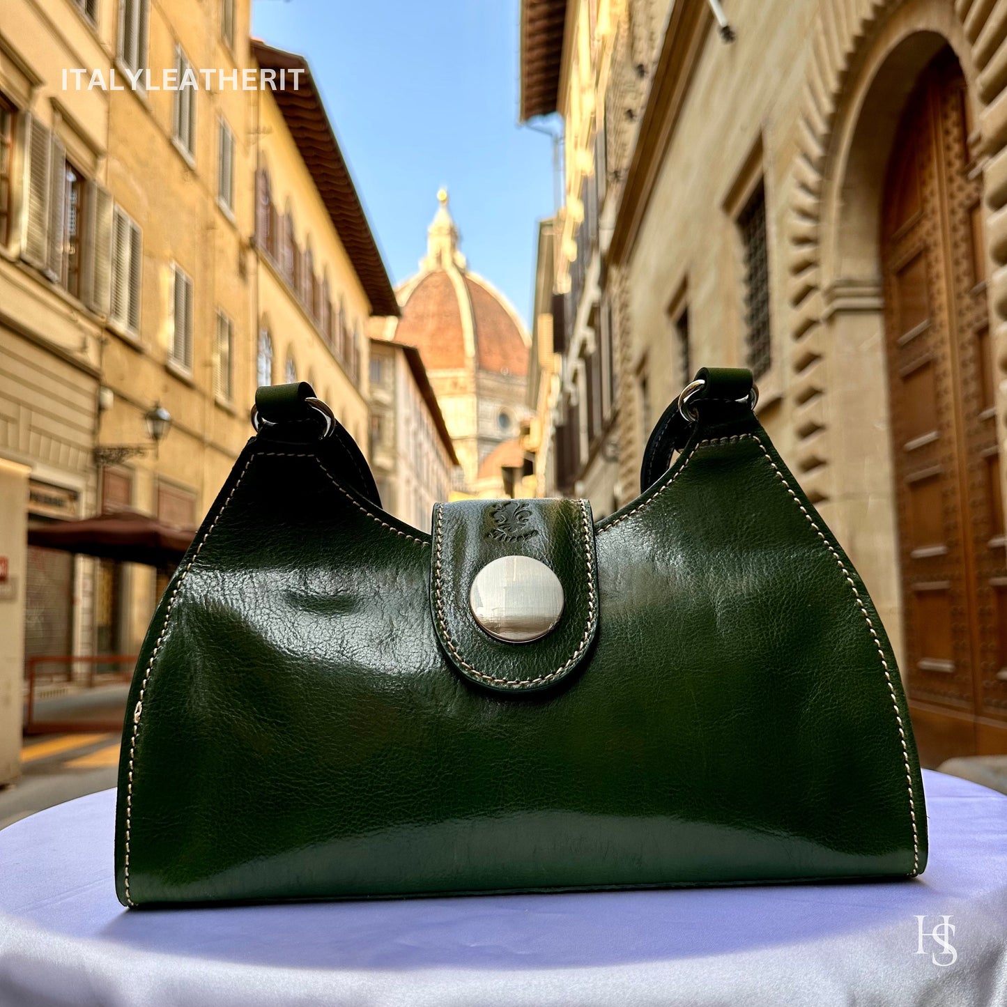 Italian Handmade Leather Bags For Woman l l Elegant Leather Tote From Florence, Made In Italy