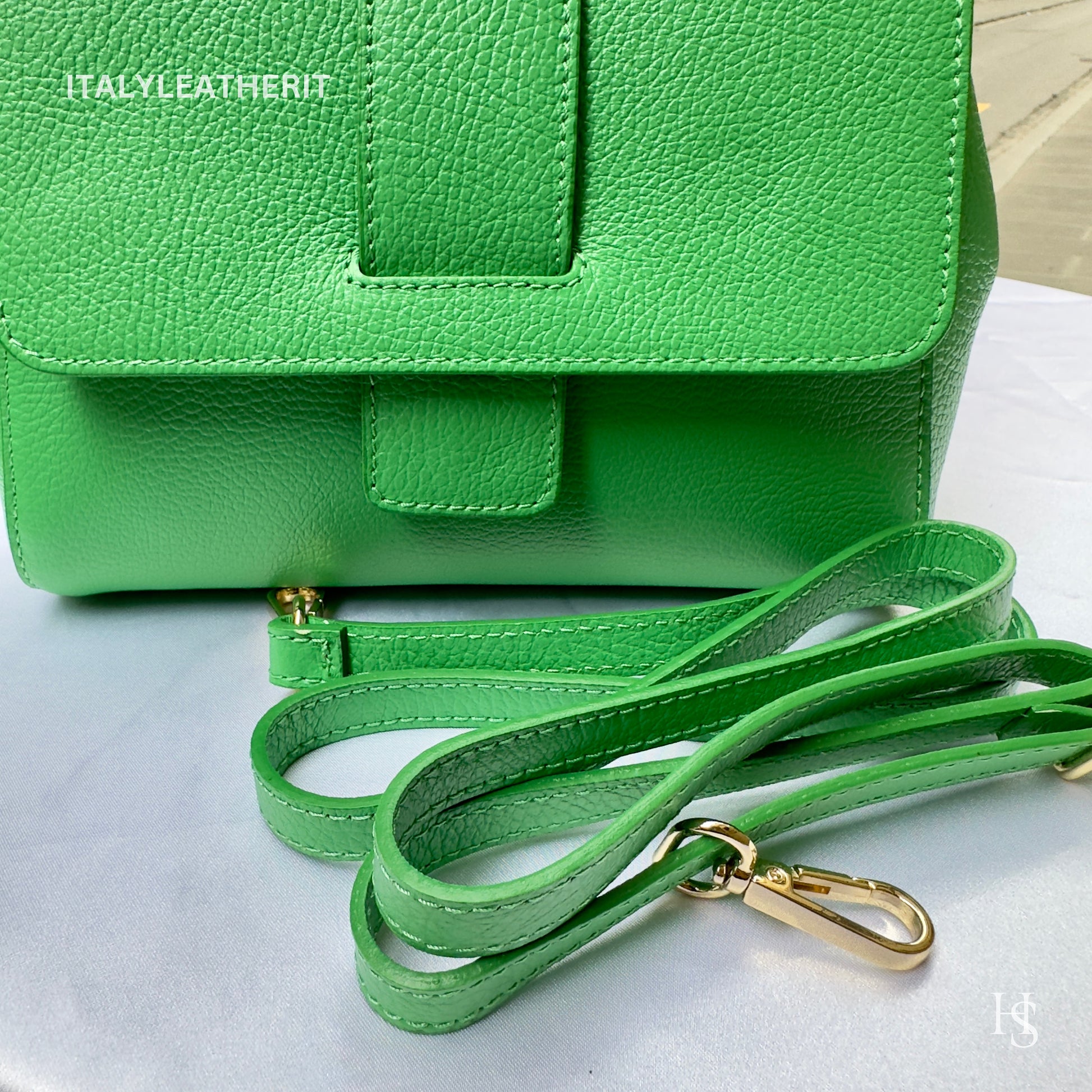 Florentine Handmade Leather Tote Bag for Women - Spacious & Stylish (Green) - perfect Gift for her