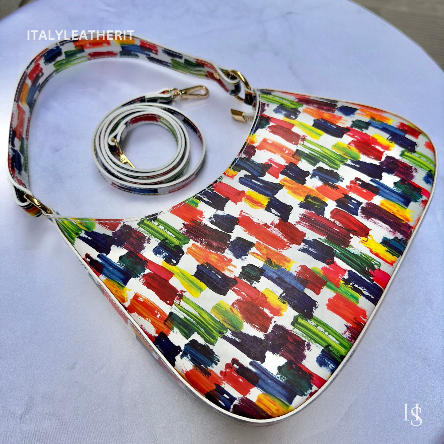 Italian Handmade Leather Bags For Women | Elegant Multicolor Leather Shoulder Tote From Florence