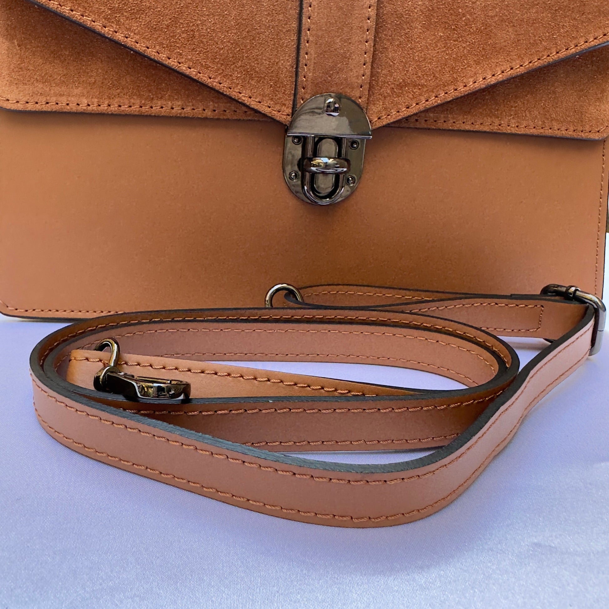 Italian Handmade Leather Bags For Woman l l Elegant Leather Tote From Florence, brown leather tote, Made in Italy