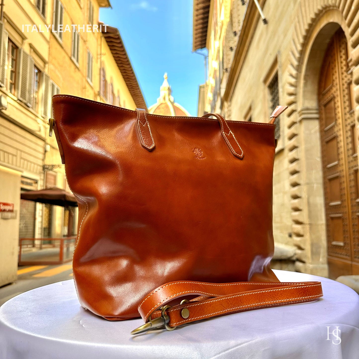 Italian Handmade Leather Bags For Women l Elegant Leather Tote From Florence, large leather bag, Durable leather