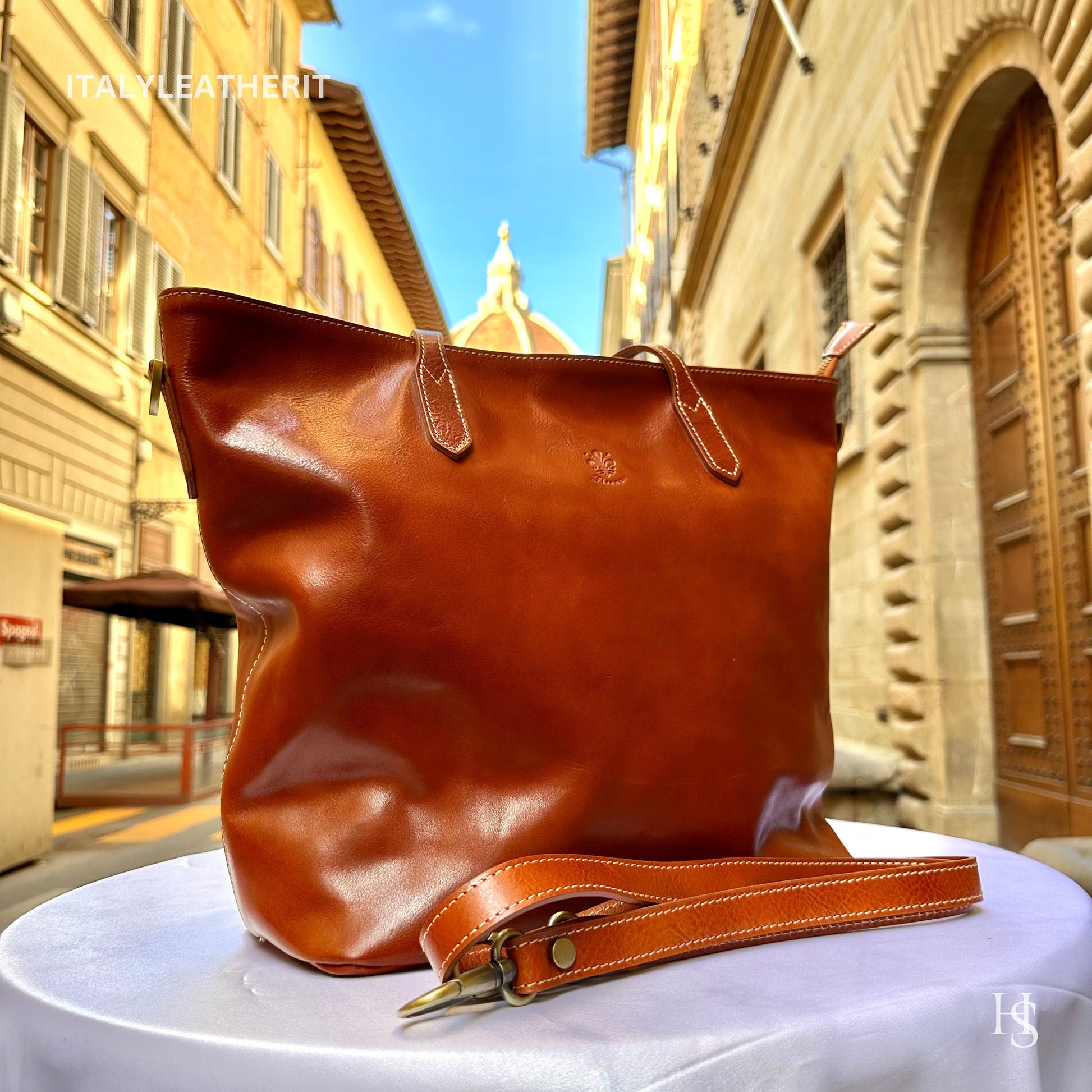 Italian Handmade Leather Bags For Women l Elegant Leather Tote From Florence, large leather bag, Durable leather