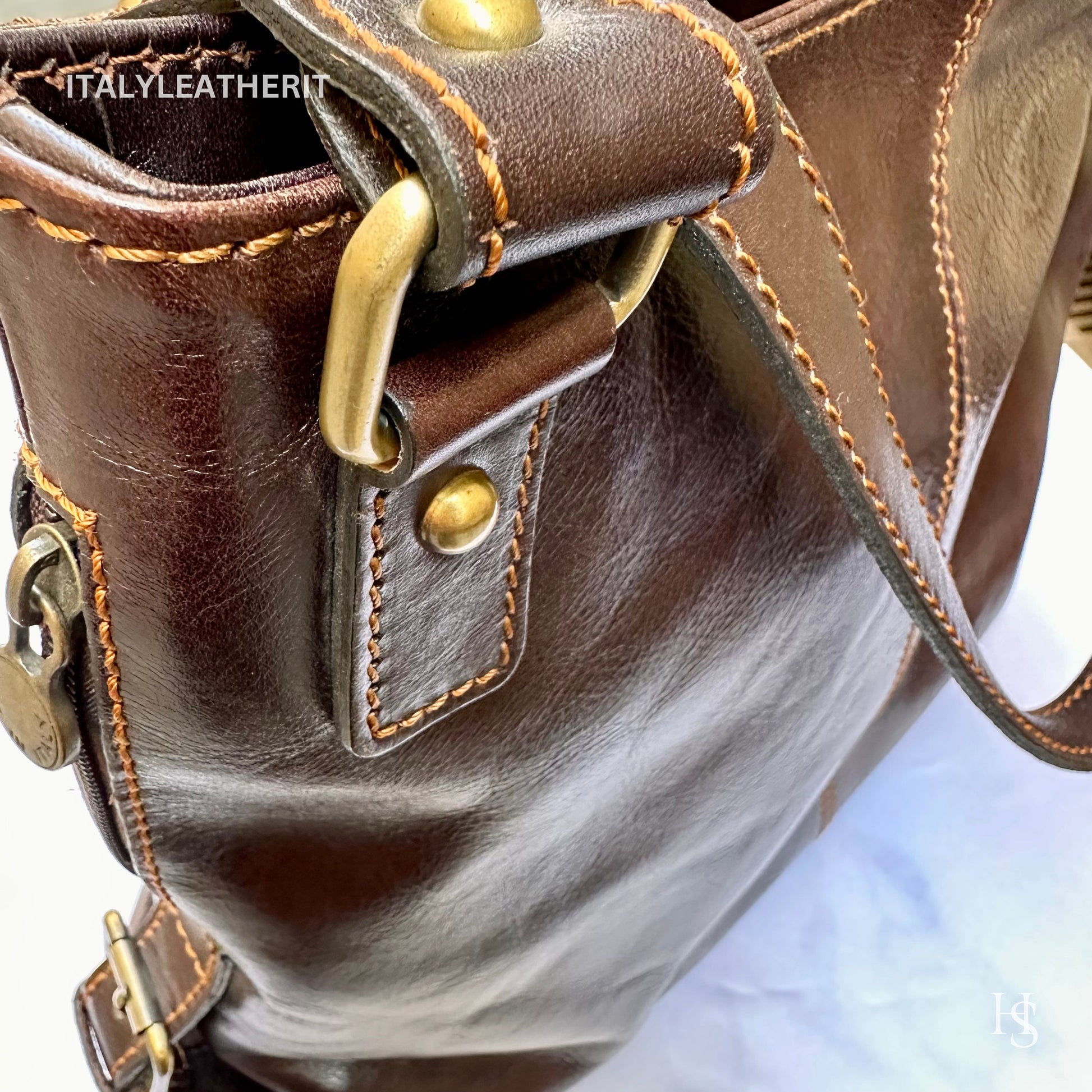 Italian Handmade Leather Bags For Women l l Elegant Leather Tote From Florence, Shoulder leather bag