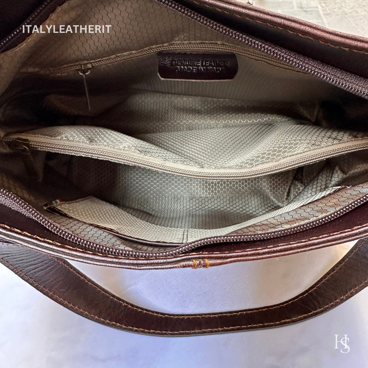 Italian Handmade Leather Bags For Women l l Elegant Leather Tote From Florence, Shoulder leather bag