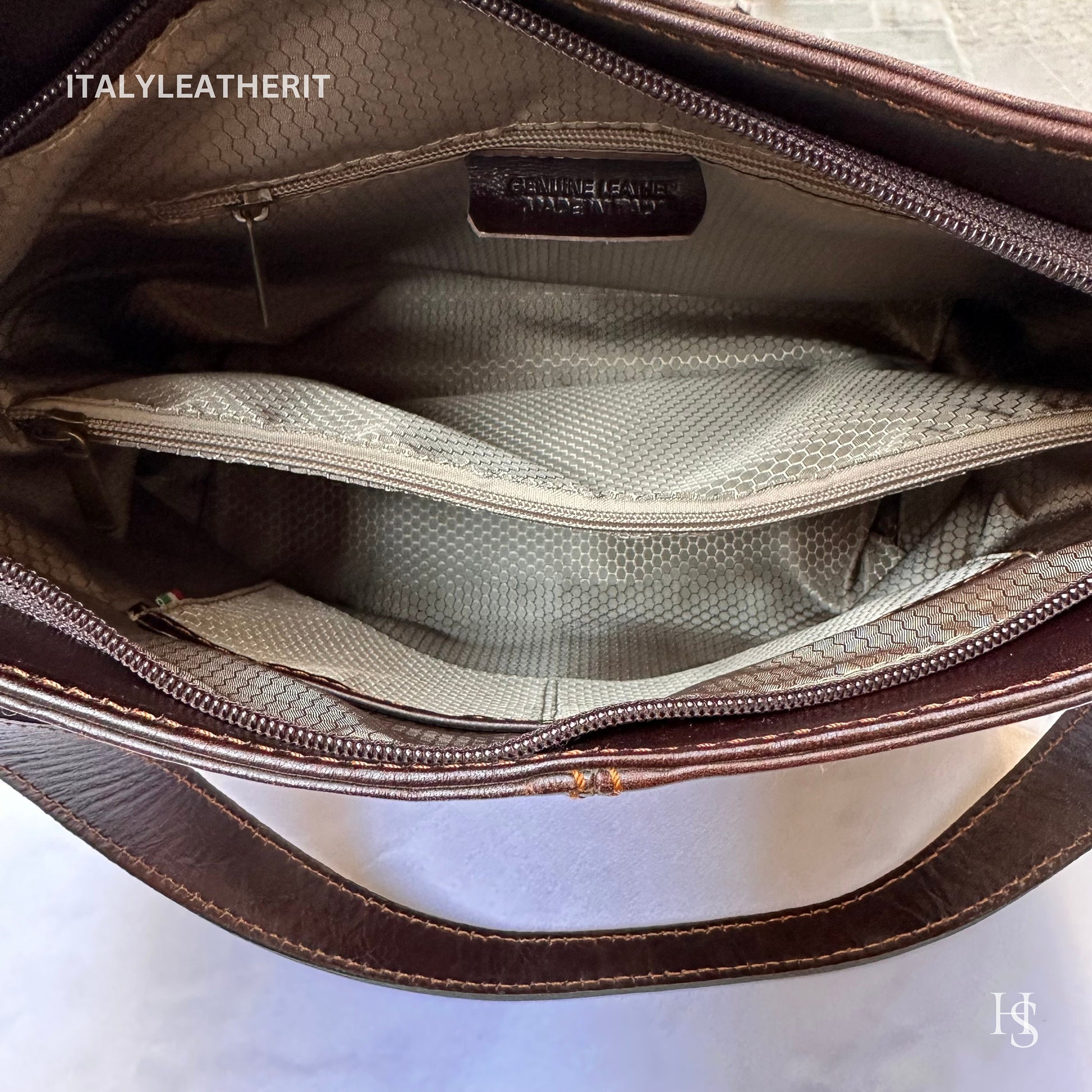 Italian Handmade Leather Bags For Women l l Elegant Leather Tote From Florence, Shoulder leather bag