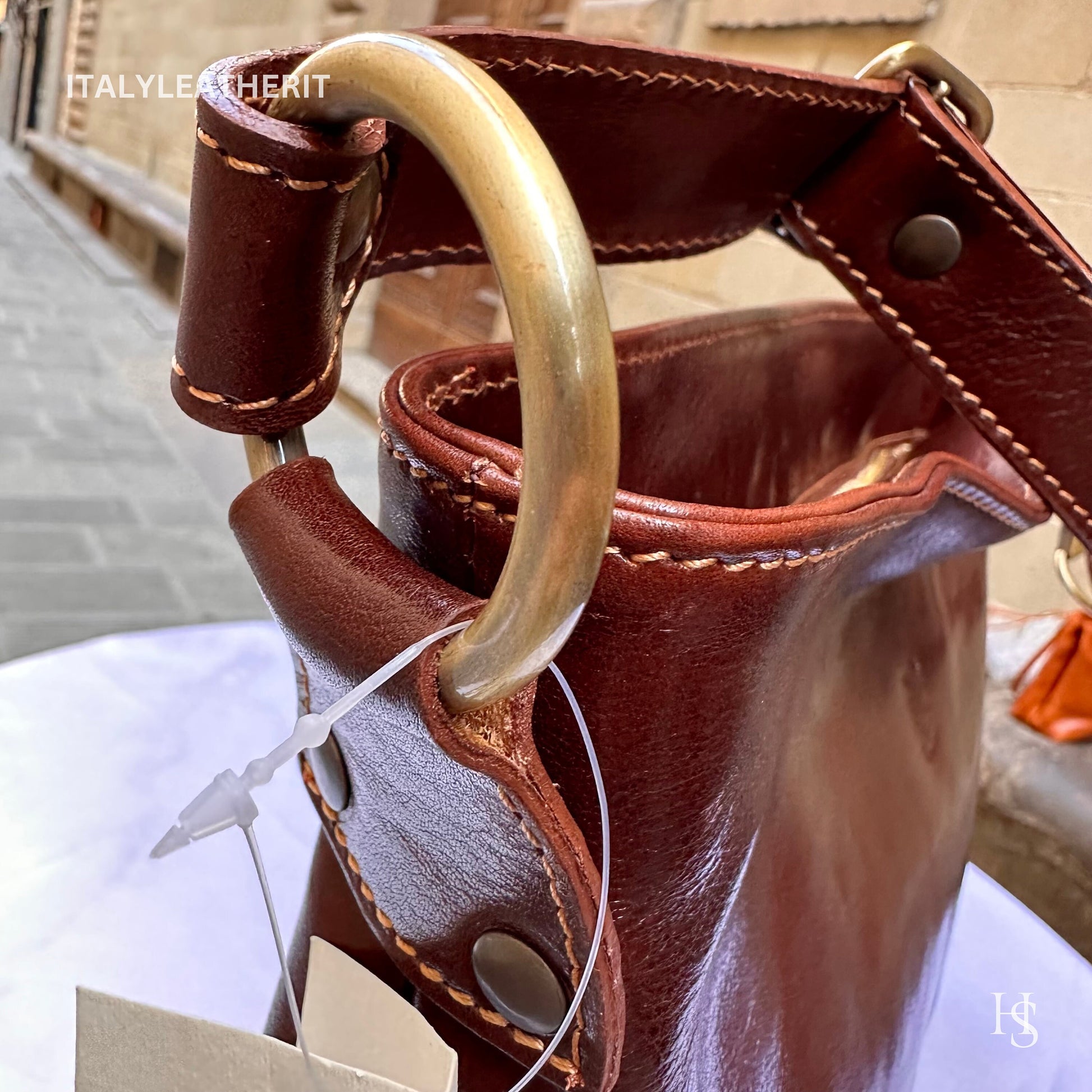 Italian Handmade Leather Bags For Women l l Elegant Leather Tote From Florence, brown leather tote