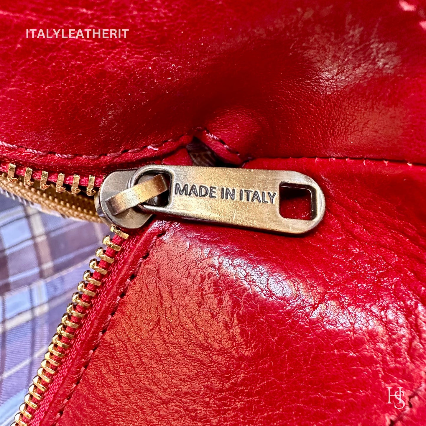 Italian Handmade Leather Bags For Woman l l Elegant Leather Tote From Florence, Red leather bag