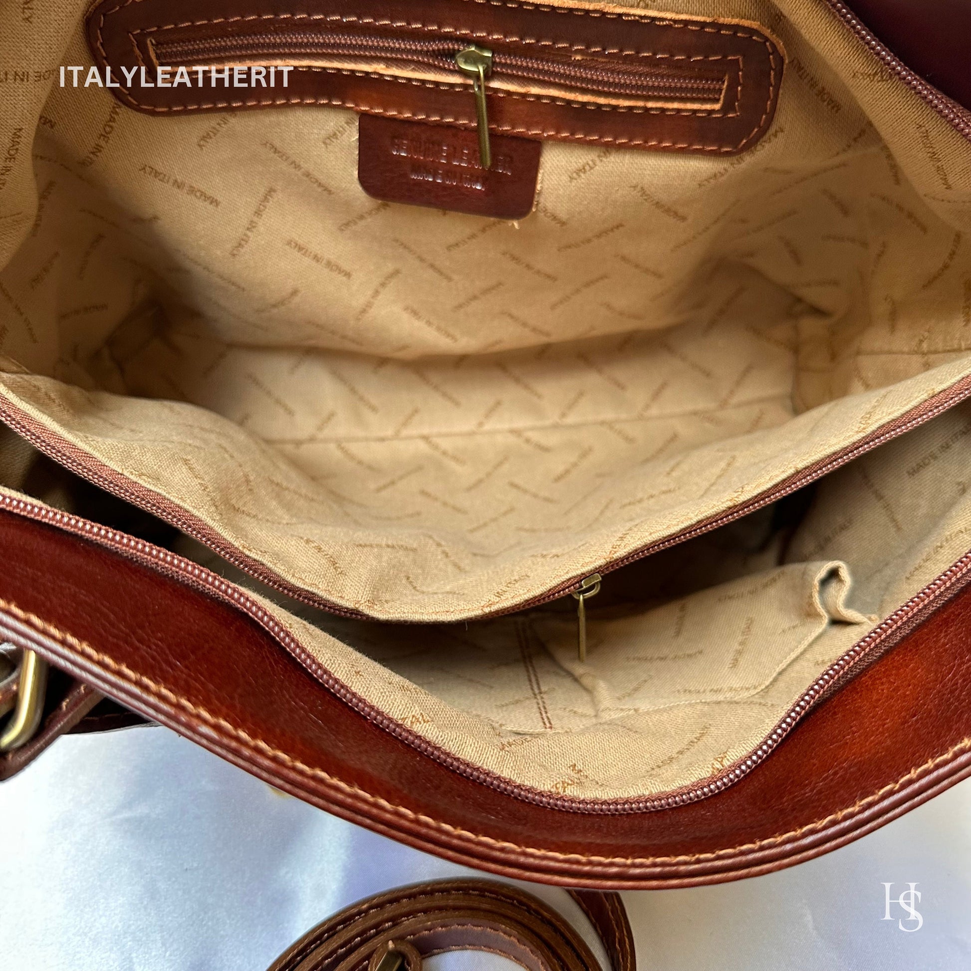 Italian Handmade Leather Bags For Woman l l Elegant Leather Tote From Florence