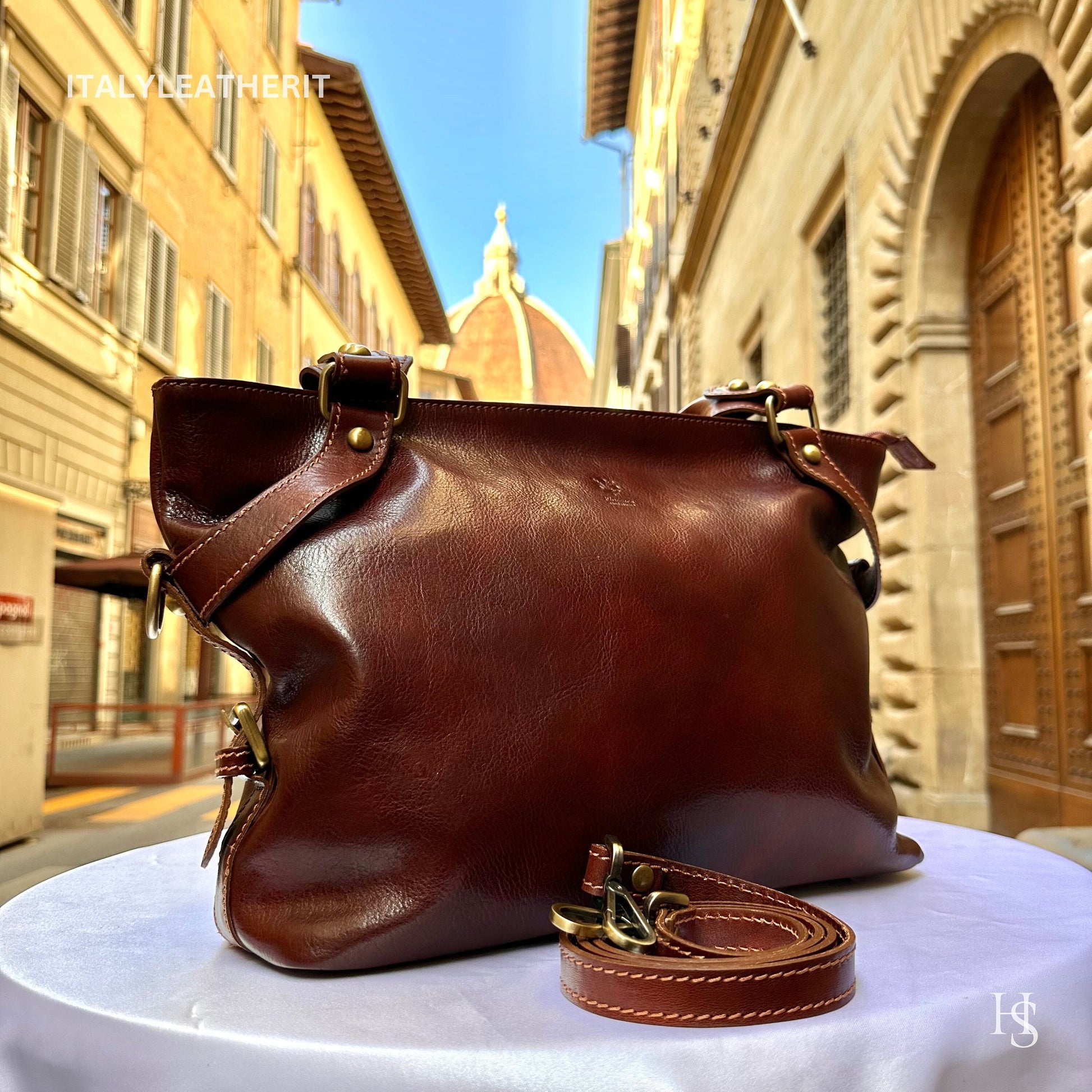 Italian Handmade Leather Bags For Woman l l Elegant Leather Tote From Florence