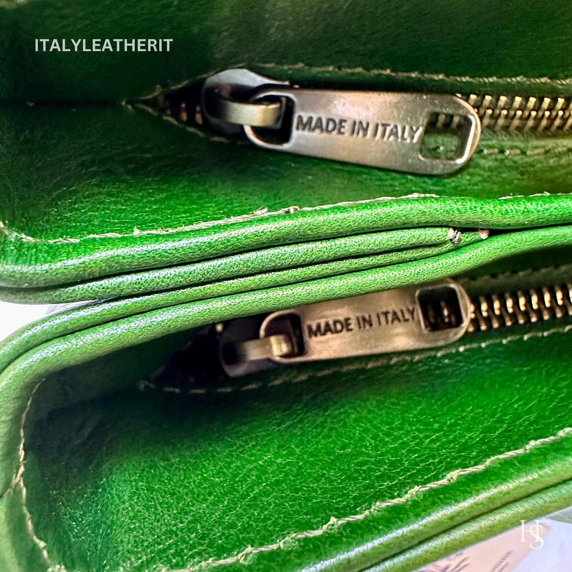 Italian Handmade Leather Bags For Women l Elegant Leather Tote From Florence, Made in Italy, Green Bag
