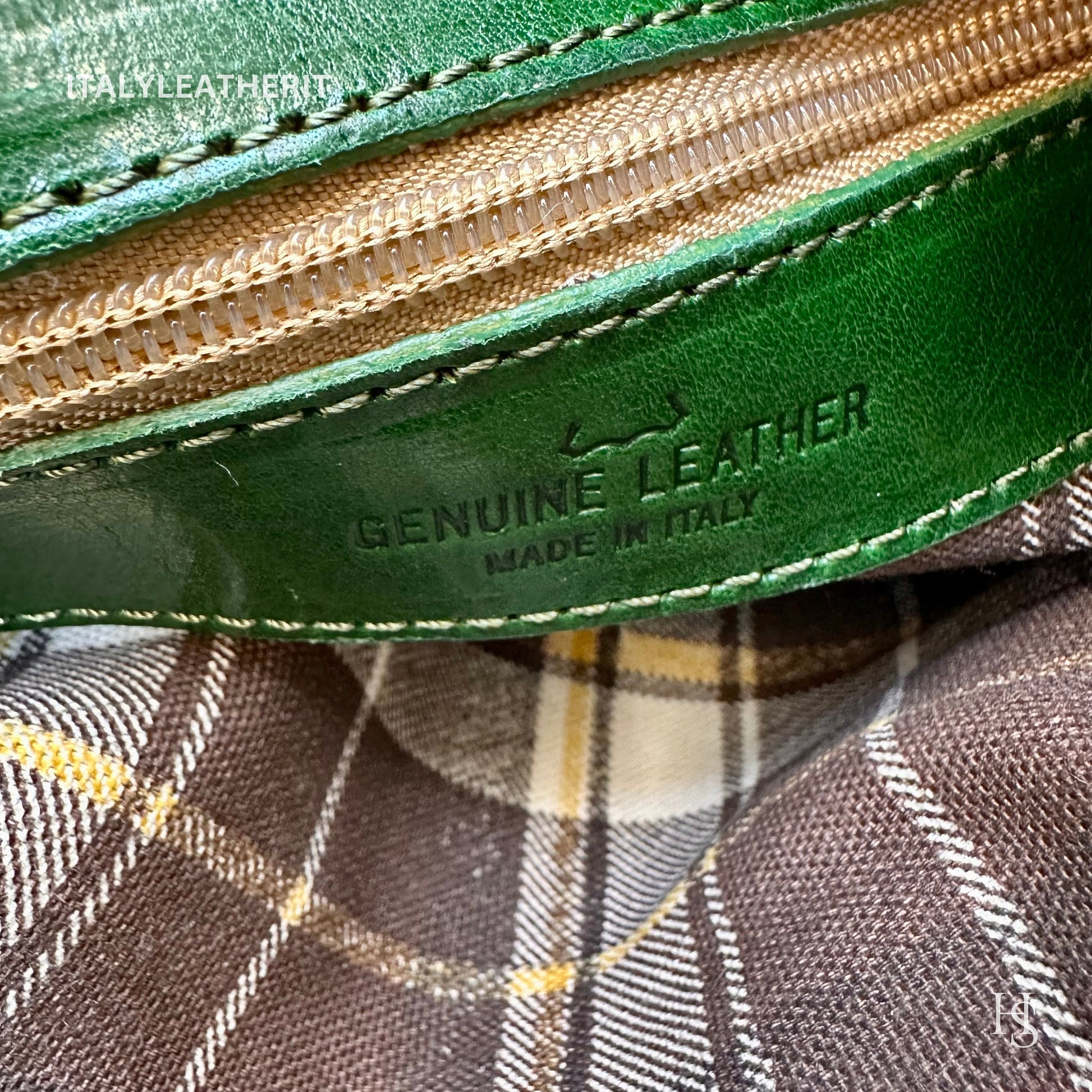 Italian Handmade Leather Bags For Women l Elegant Leather Tote From Florence, Made in Italy, Green Bag