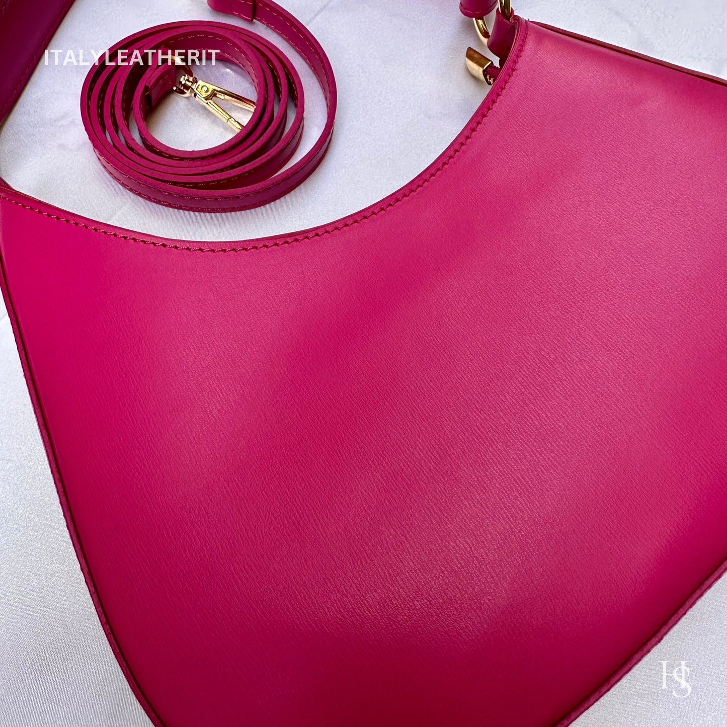 Italian Handmade Leather Bags For Women | Elegant Leather Tote From Florence | Pink Stylish Tote Bag