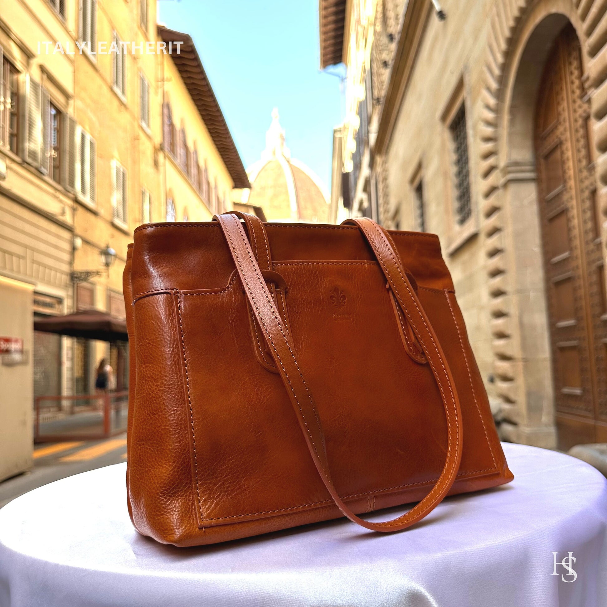 Italian Handmade Leather Bags For Women l l Elegant Leather Tote From Florence, shoulder bag, Daily leather bag