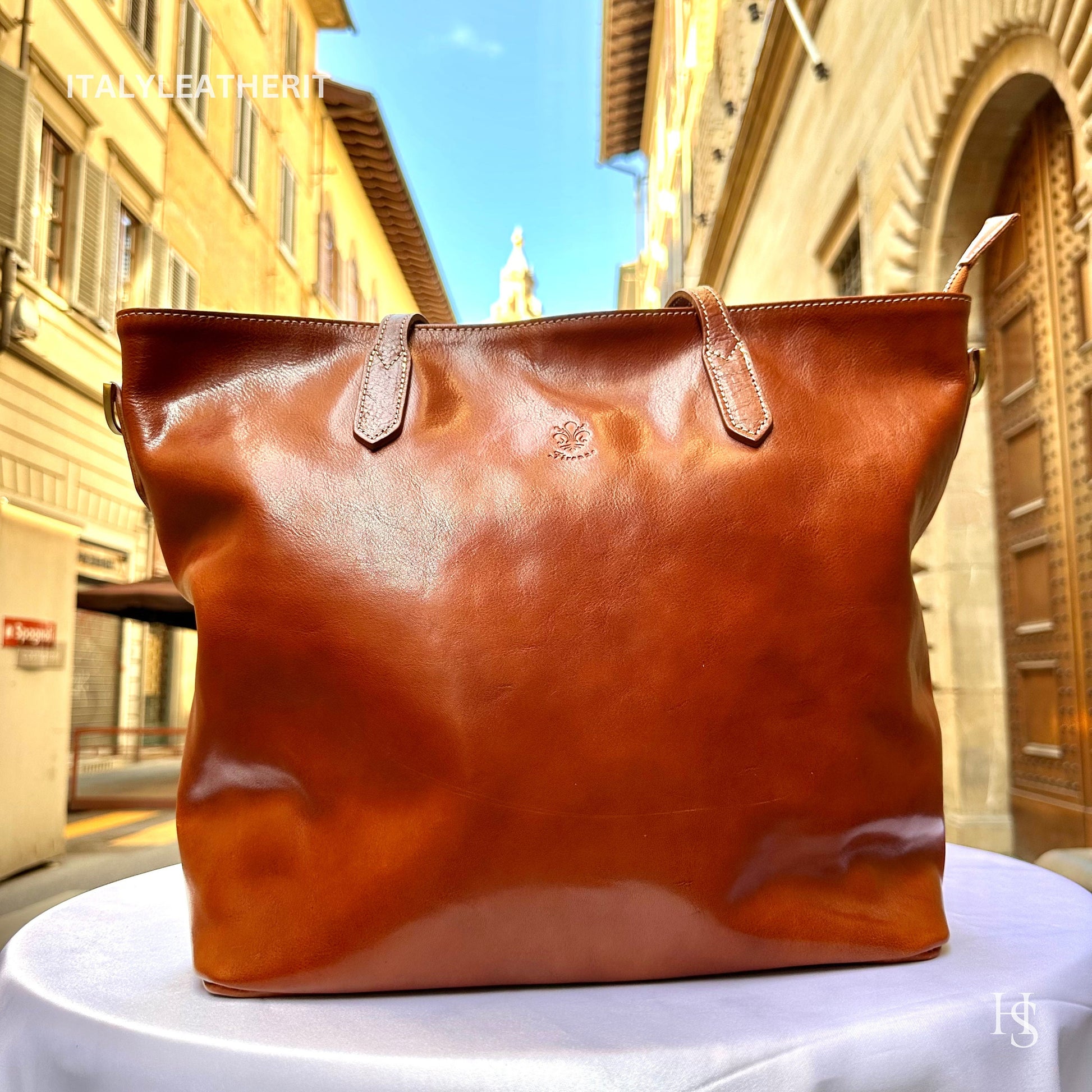 Italian Handmade Leather Bags For Women l Elegant Leather Tote From Florence, large leather bag, Durable leather