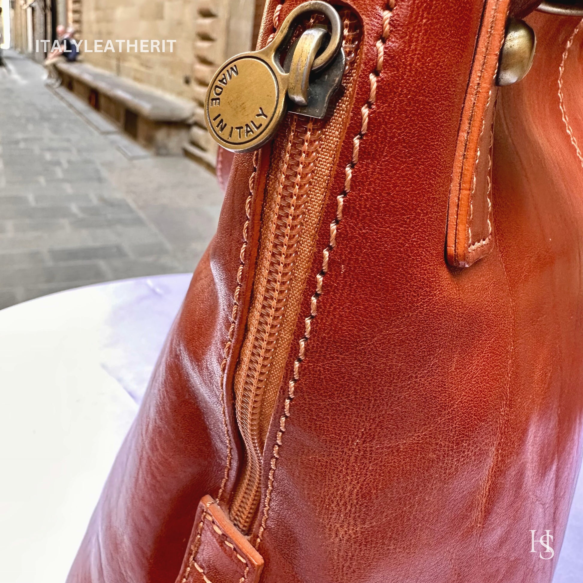 Italian Handmade Leather Bags For Women l l Elegant Leather Tote From Florence, Shoulder leather bag
