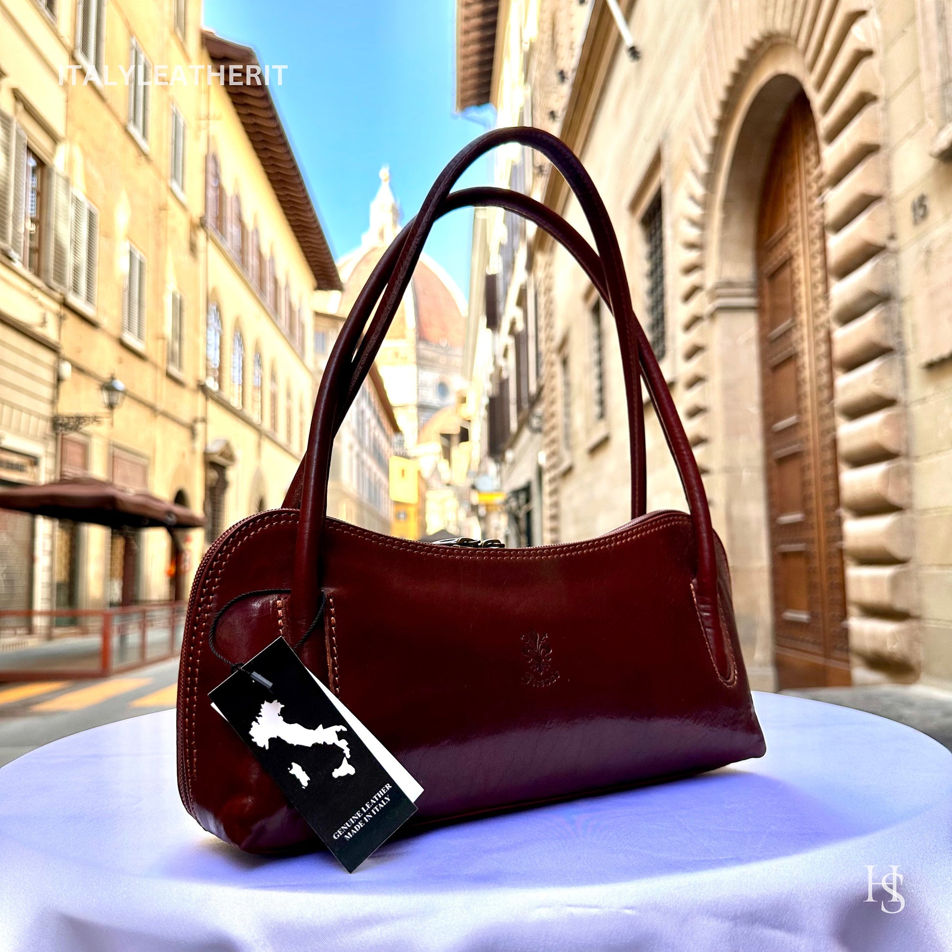Italian Handmade Leather Bags For Women l l Elegant Leather Tote From Florence, shoulder leather bag