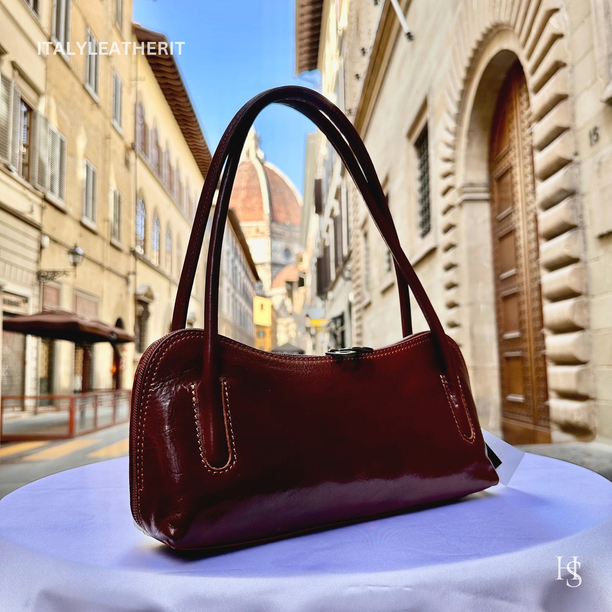 Italian Handmade Leather Bags For Women l l Elegant Leather Tote From Florence, shoulder leather bag