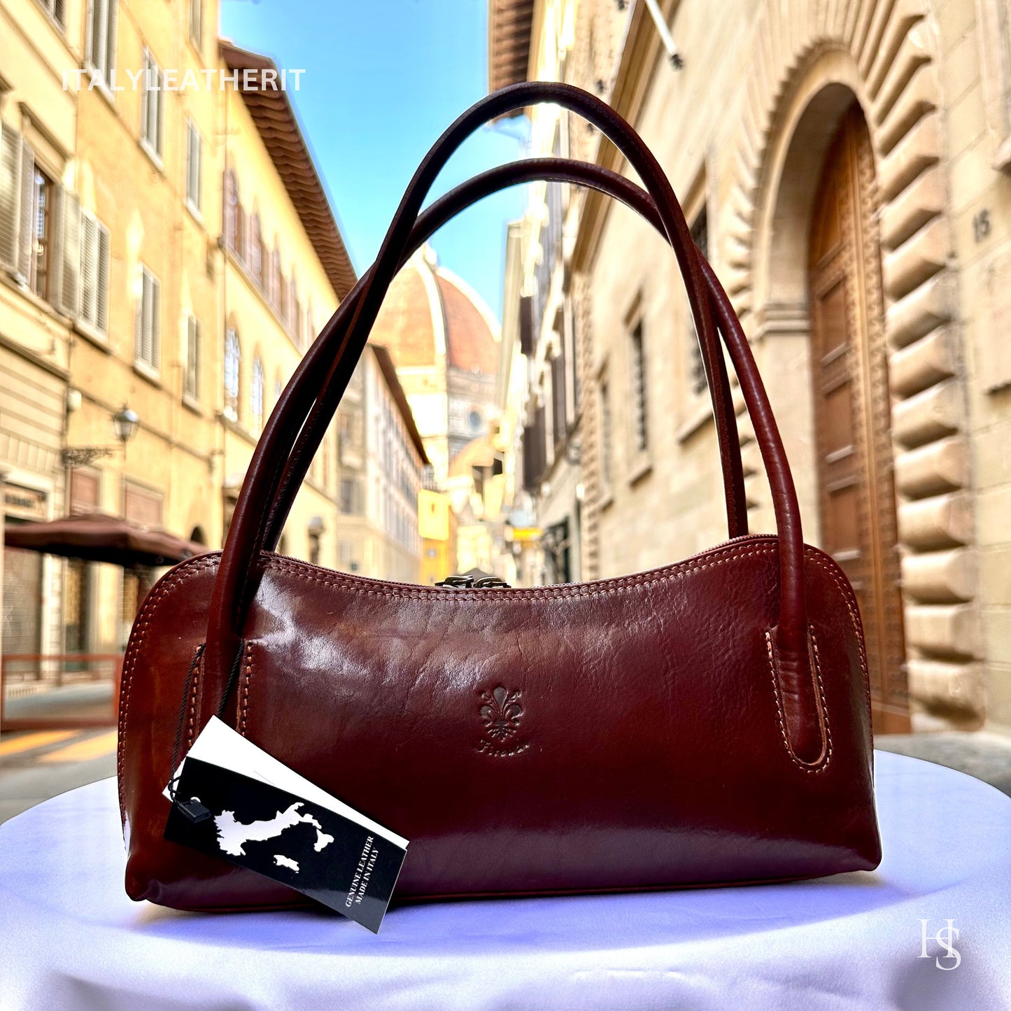 Italian Handmade Leather Bags For Women l l Elegant Leather Tote From Florence, shoulder leather bag