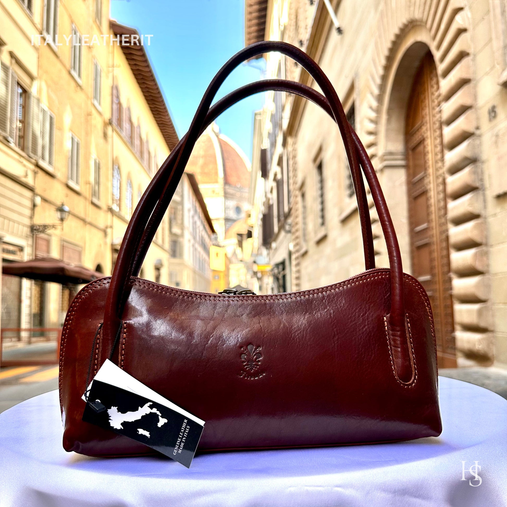 Italian Handmade Leather Bags For Women l l Elegant Leather Tote From Florence, shoulder leather bag