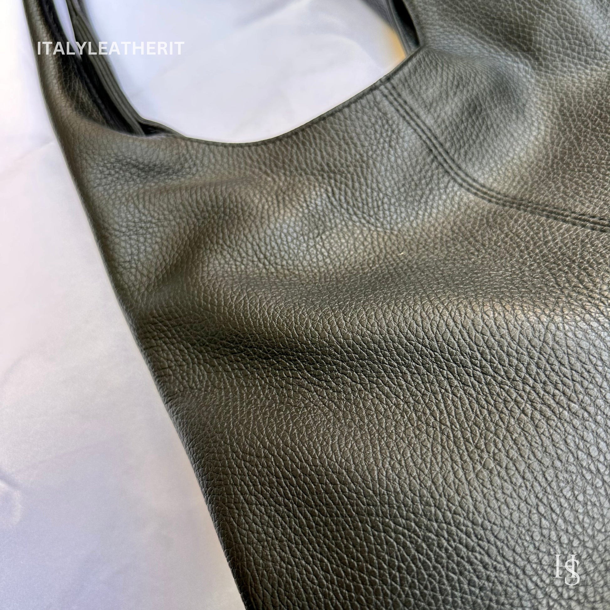 Italian Handmade Soft Leather Bags For Women l l Soft Leather From Florence l Made In Italy, Black shoulder bag