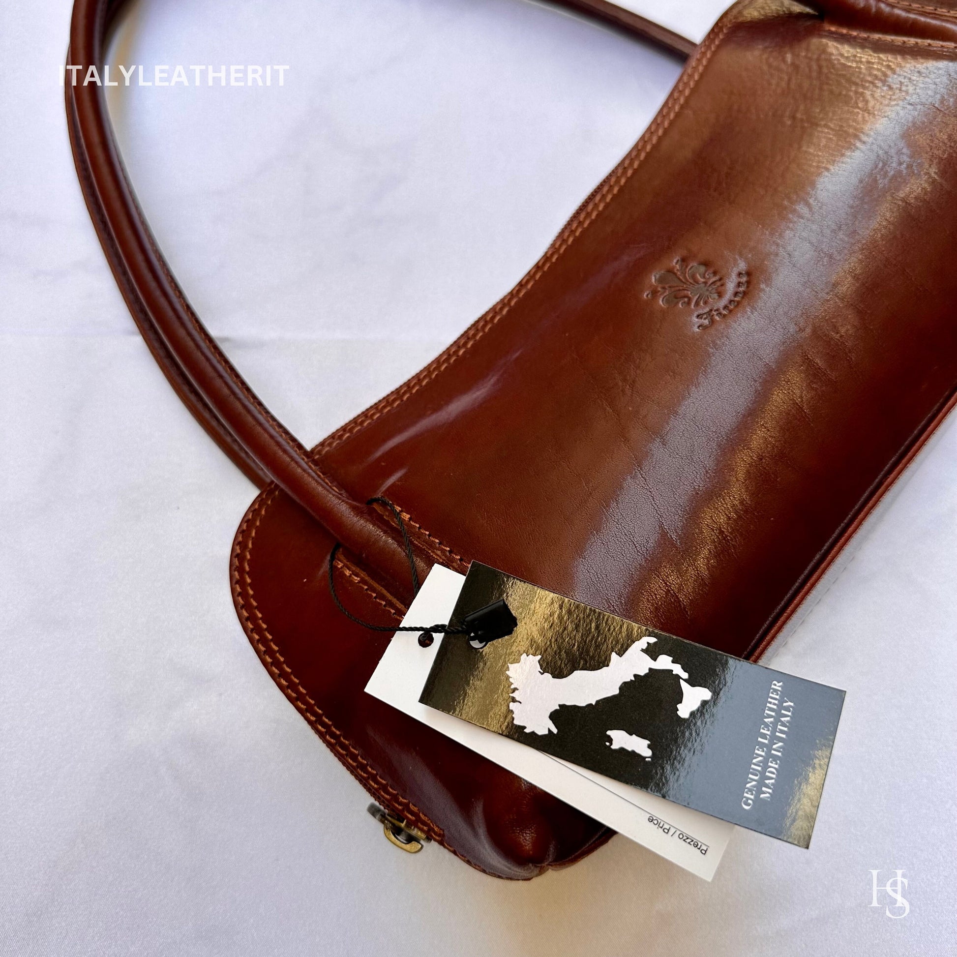 Italian Handmade Leather Bags For Women l l Elegant Leather Tote From Florence, shoulder leather bag