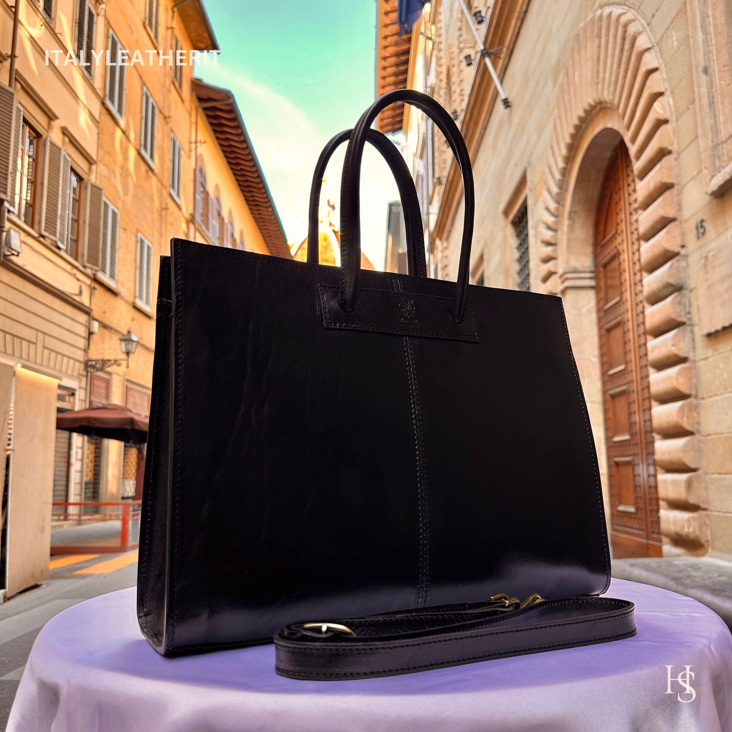 Italian Handmade Leather Bags for Women from Florence | Made in Italy | Exquisite Style Unveiled, 14-inch computer leather bag