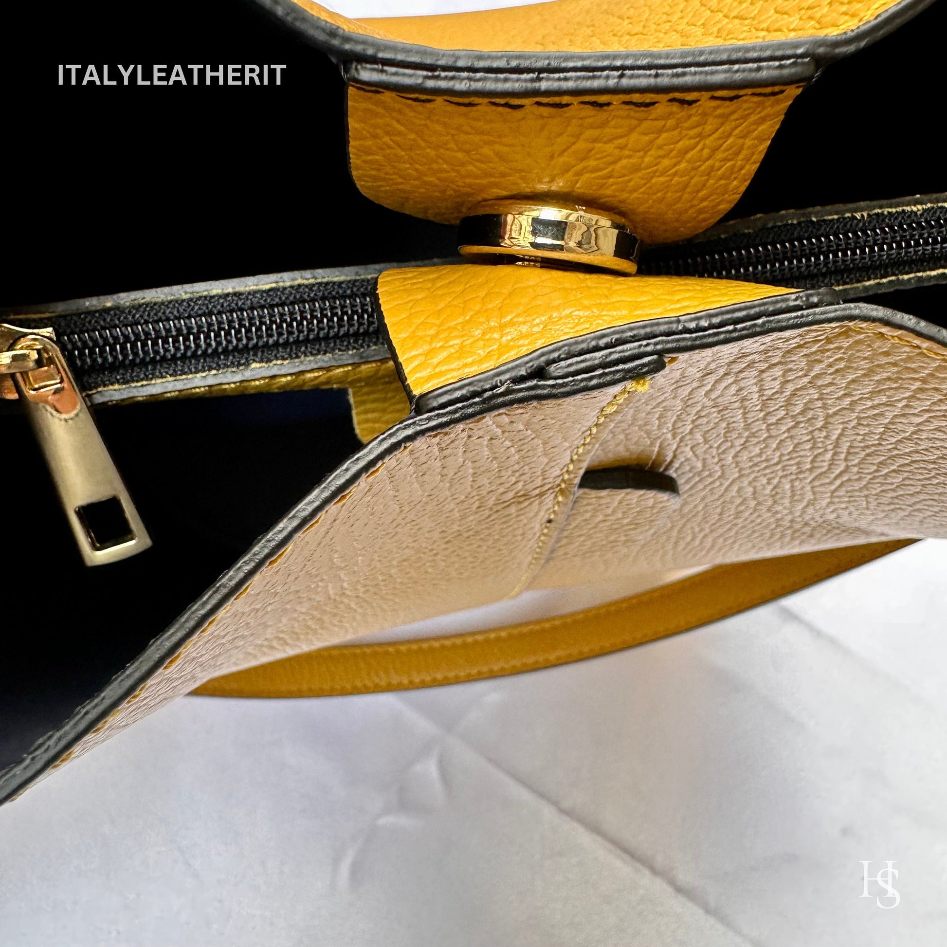 Italian Handmade Leather Bags For Woman l l Elegant Leather Tote From Florence || Made in Italy, Bucket bag
